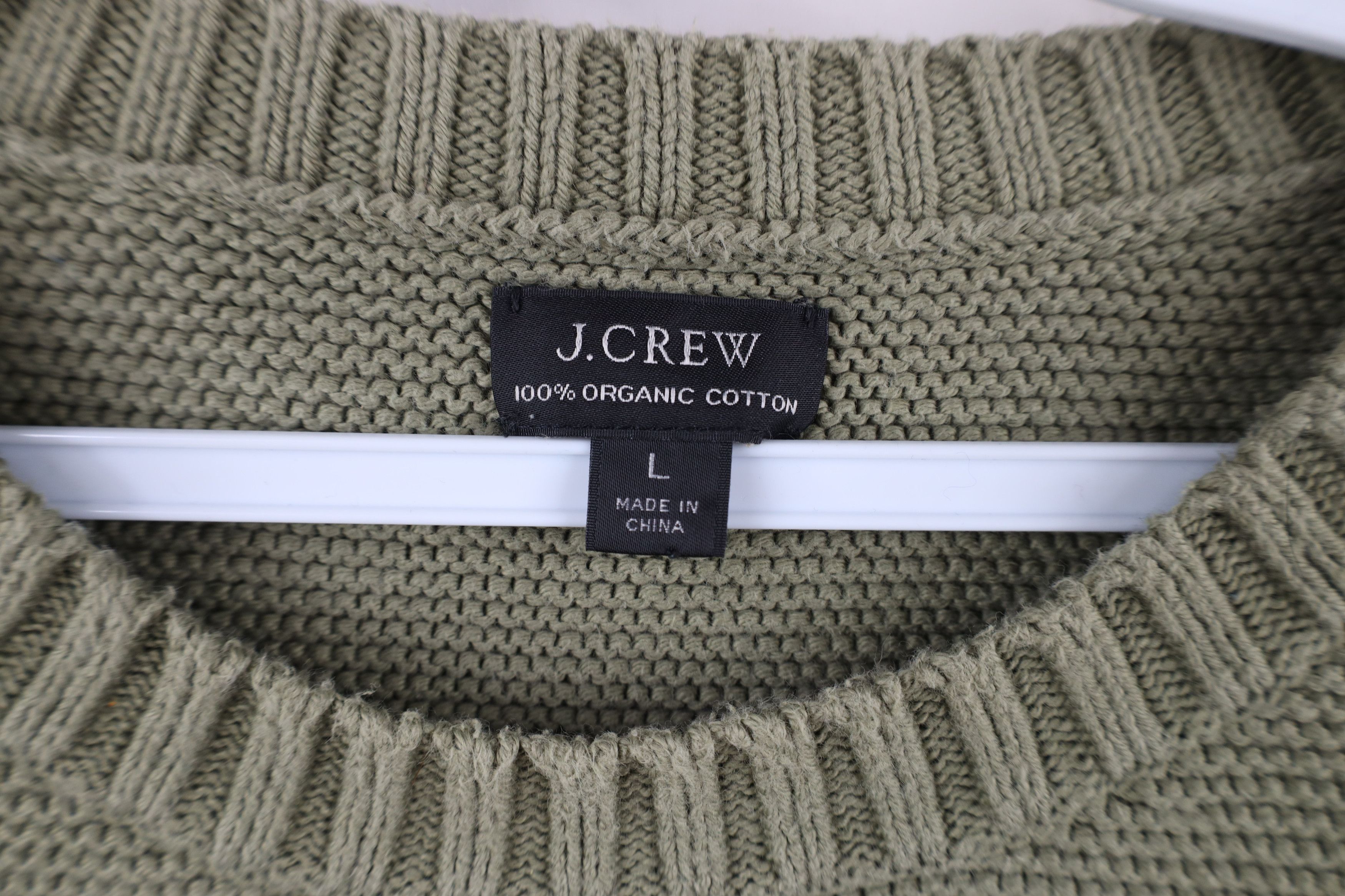 J.Crew × Vintage J Crew Blank Heavyweight Organic Cotton Thermal Knit Sweater Size US L / EU 52-54 / 3 - 6 Thumbnail