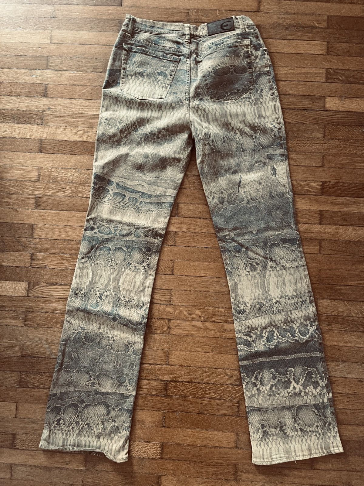 Roberto Cavalli Roberto Cavalli Vintage Snake Print Jeans size M Size 28" / US 6 / IT 42 - 2 Thumbnail
