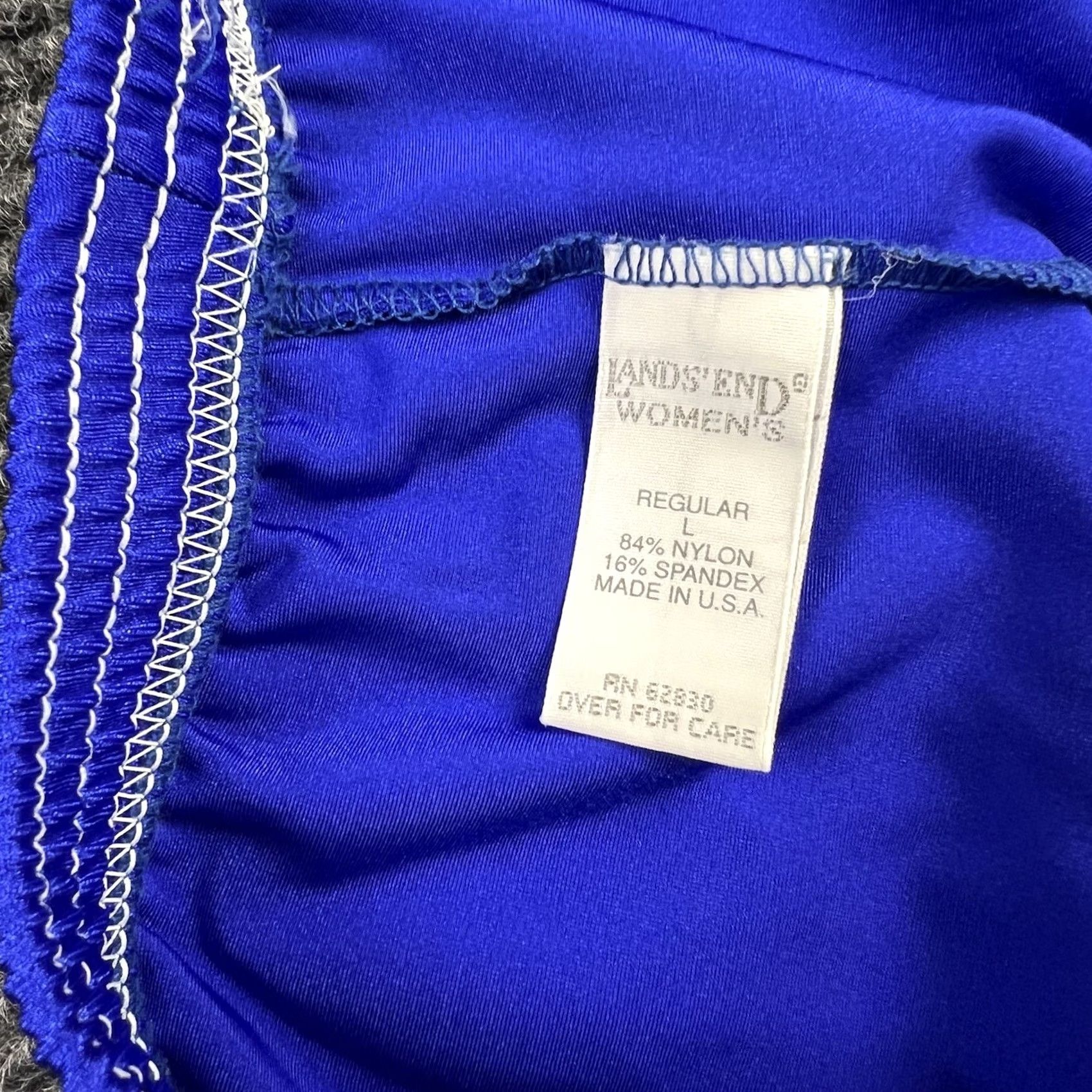 Lands' End VINTAGE Lands' End Shorts Women 90s 80s Navy Blue Stretch Breathable Casual Activewear Made USA L Size 36" / US 14 / IT 50 - 2 Thumbnail