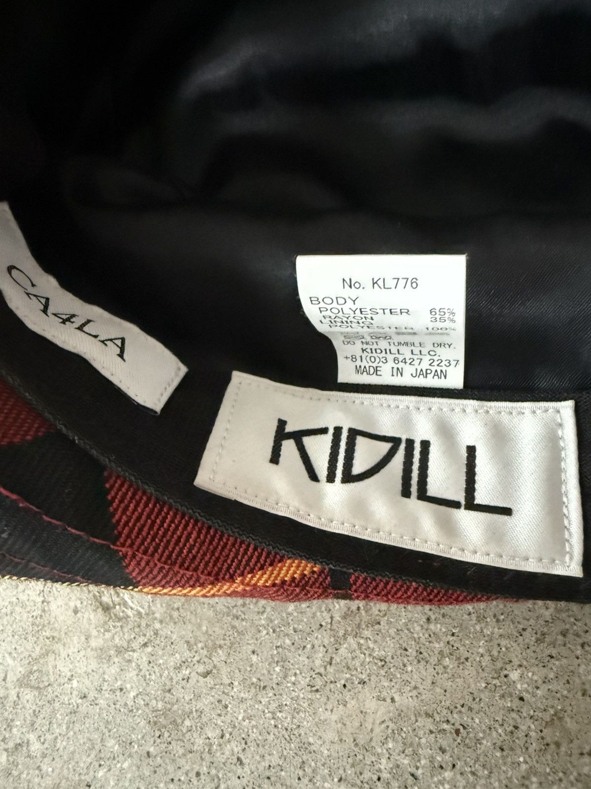 KIDILL KIDILL PLAID PUNK BUCKET SUN HAT Size ONE SIZE - 2 Thumbnail