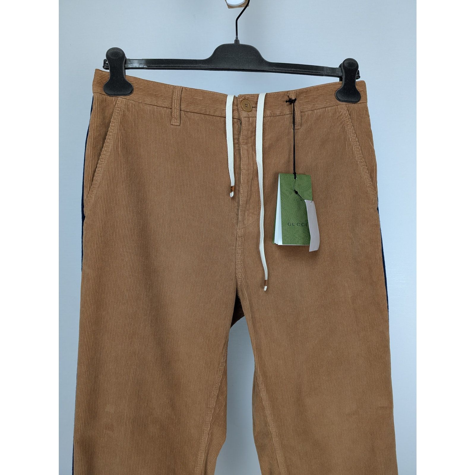 Gucci o1rshd1 Trousers Dyed Wash Velvet W/Melton Vintage Camel/Mix Size US 34 / EU 50 - 3 Thumbnail