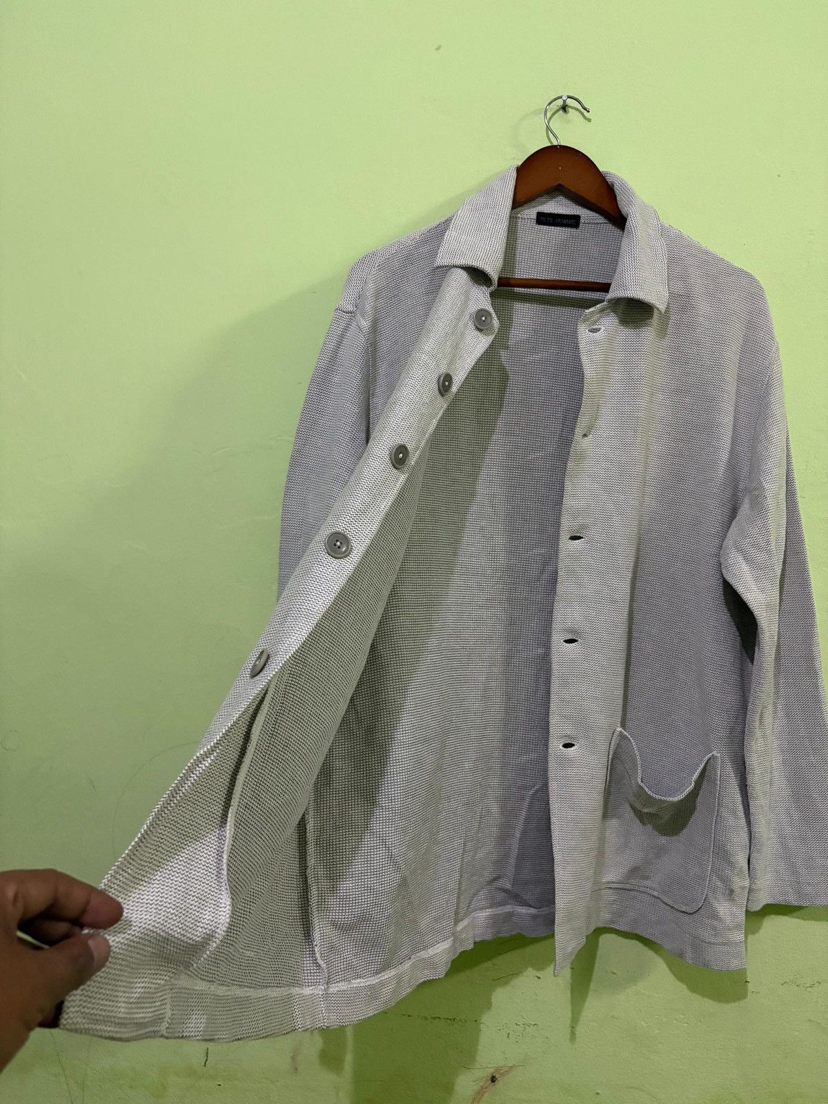 Tete Homme × Yohji Yamamoto Vtg Tete Homme Katoh Kazutaka Button Up Jacket Shirt Design Size US L / EU 52-54 / 3 - 4 Thumbnail