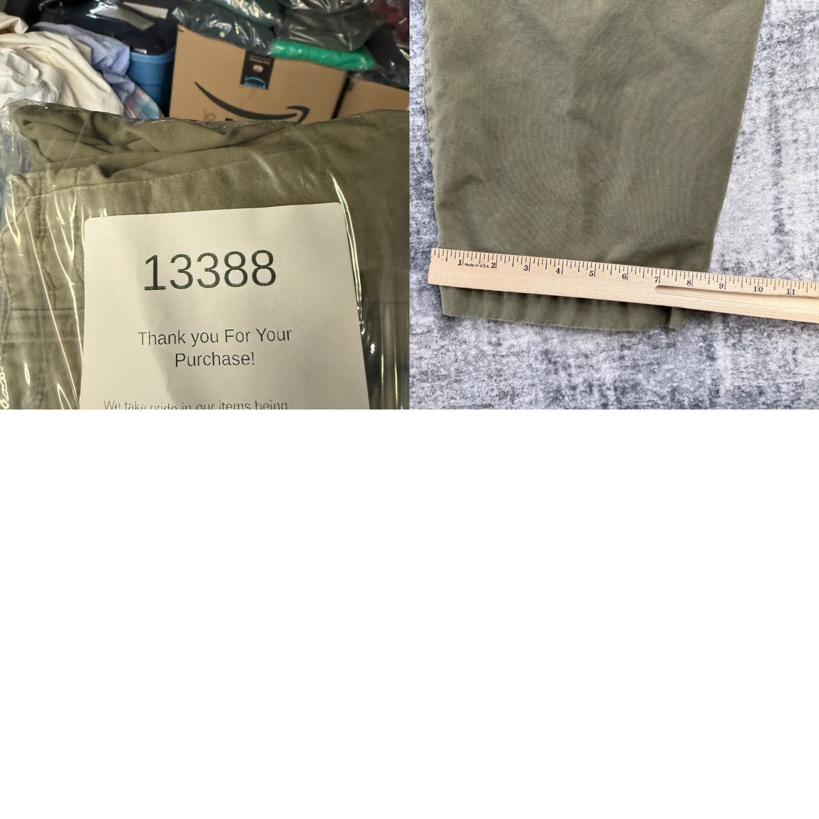 Gap VINTAGE GAP Pants Mens 36x30 Green Khaki Pleated Field Trousers 90s Chino Straight 34 in Inseam Mens Baggy Relaxed Size US 36 / EU 52 - 9 Thumbnail