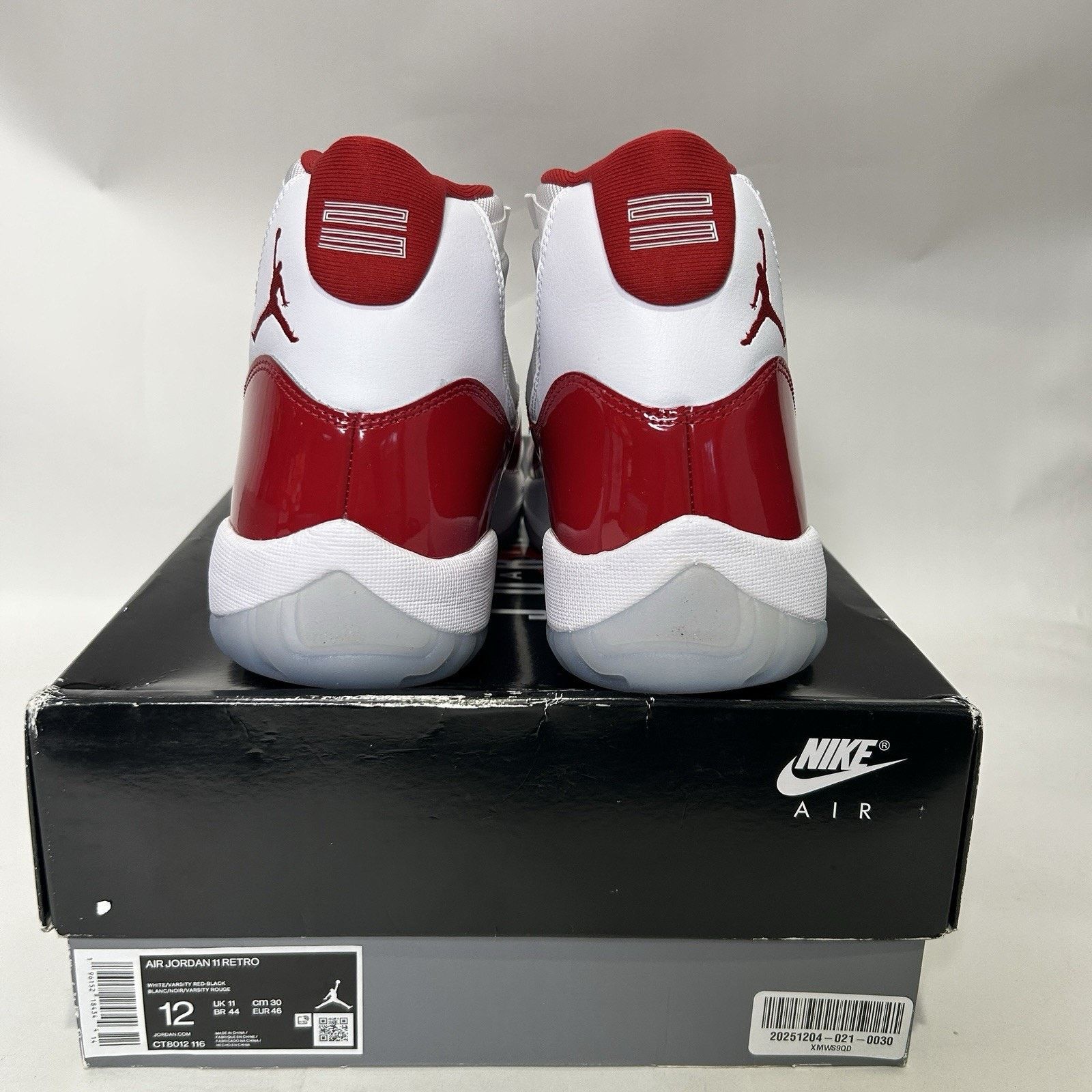 Jordan Brand Nike Air Jordan 11 High Retro “Cherry/Varsity Red White” Size US 12 / EU 45 - 4 Thumbnail