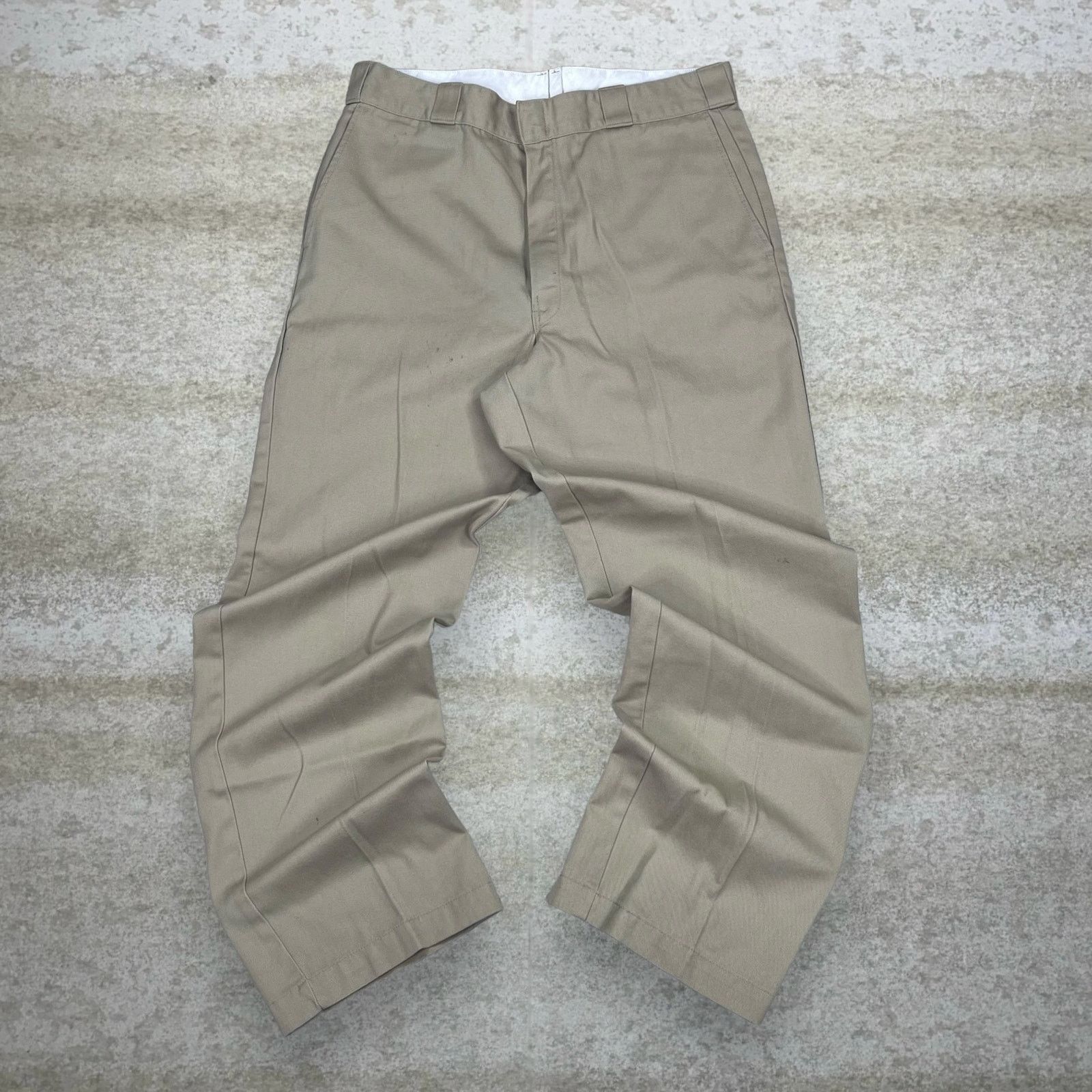Dickies Vintage 90s Dickies Khakis Pants 34x32 Relaxed Camel Tan Size US 34 / EU 50 - 2 Thumbnail