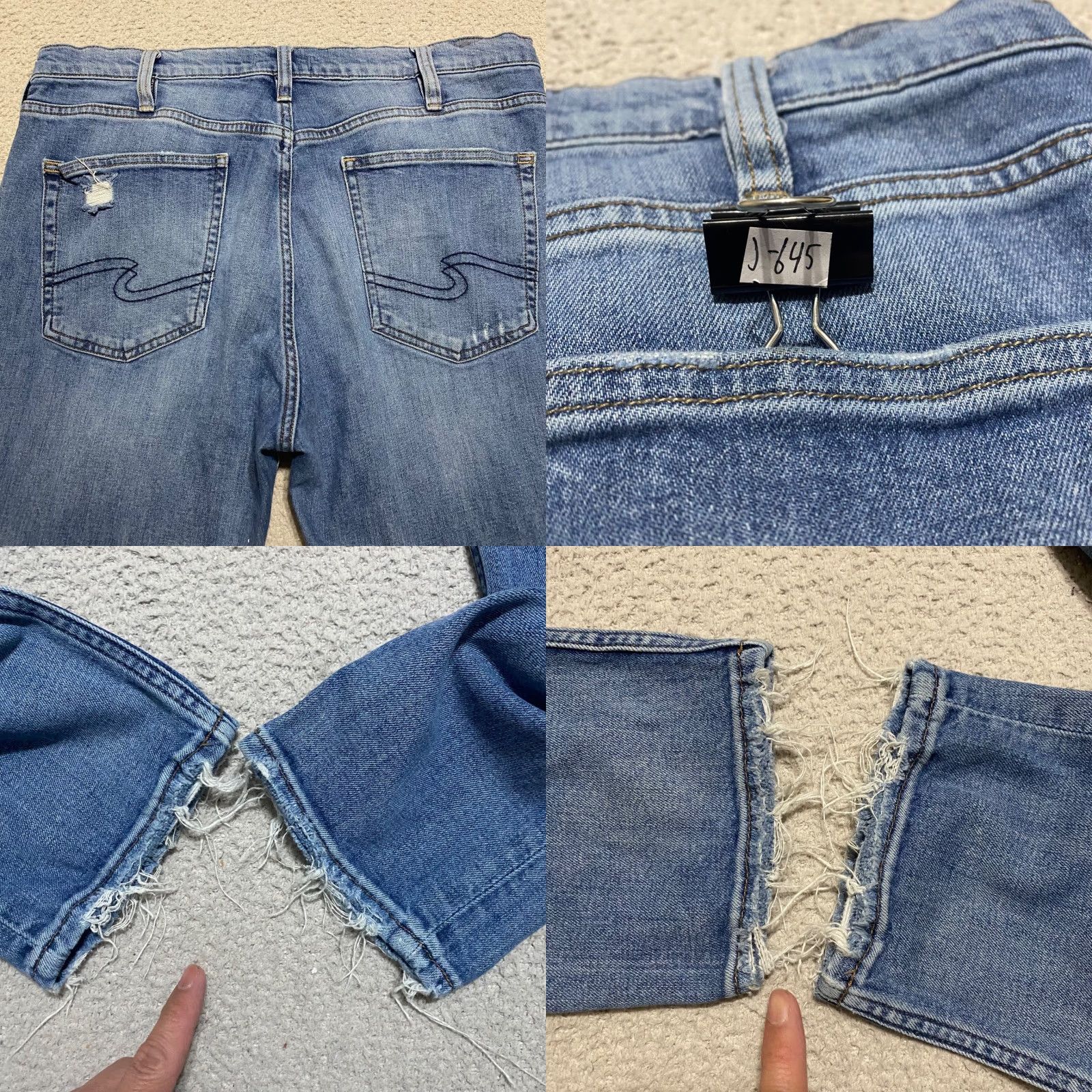 Silver Jeans Co. Silver Jeans Jeans 32x37 Blue Denim Medium Wash Mid Rise Tapered Mens Regular Fit Pocket Zipper Button Frisco Brand Size US 32 / EU 48 - 9 Thumbnail