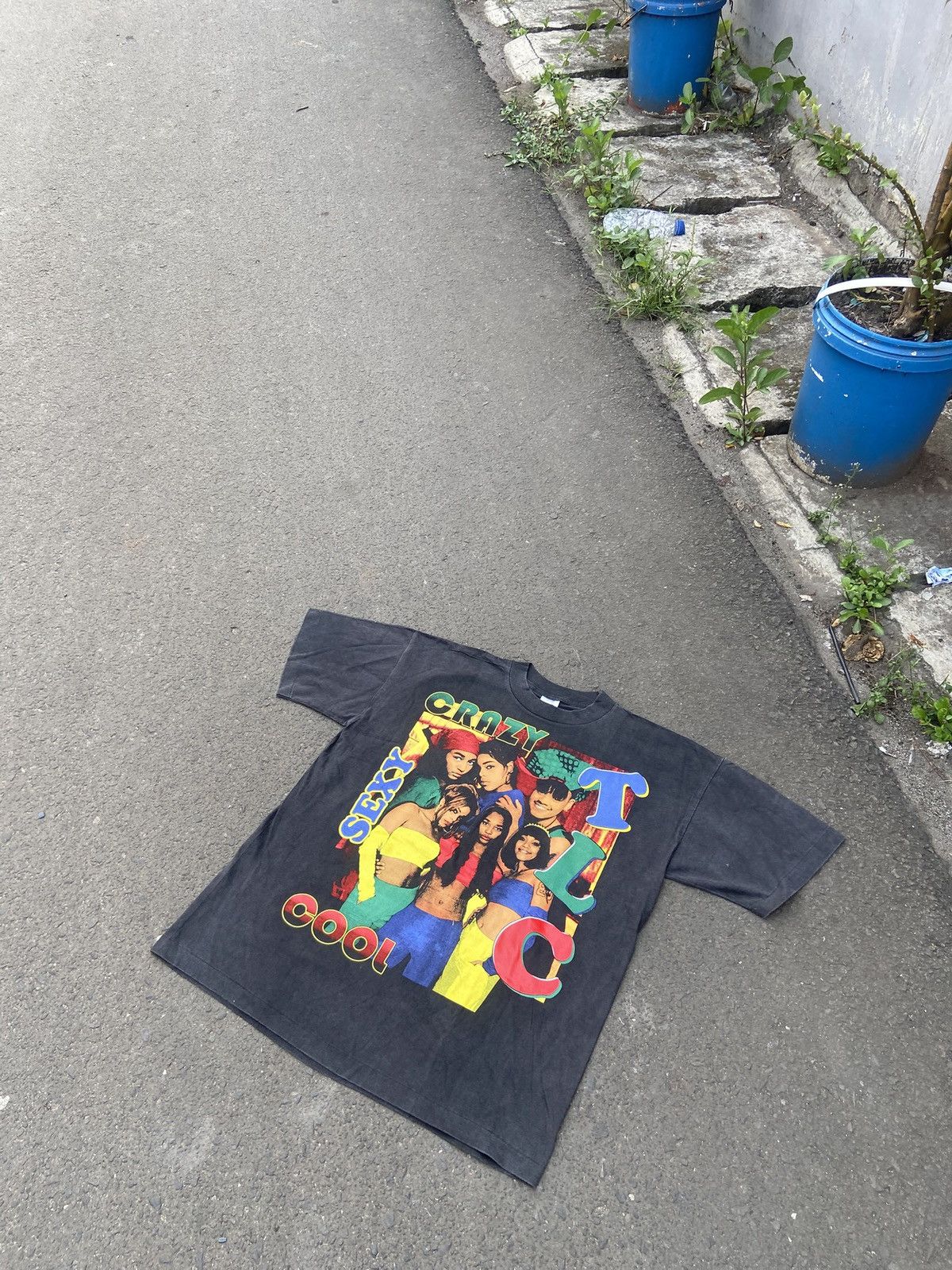 Rap Tees × Vintage TLC RAPTEES BOOTLEG Size US XL / EU 56 / 4 - 1 Thumbnail