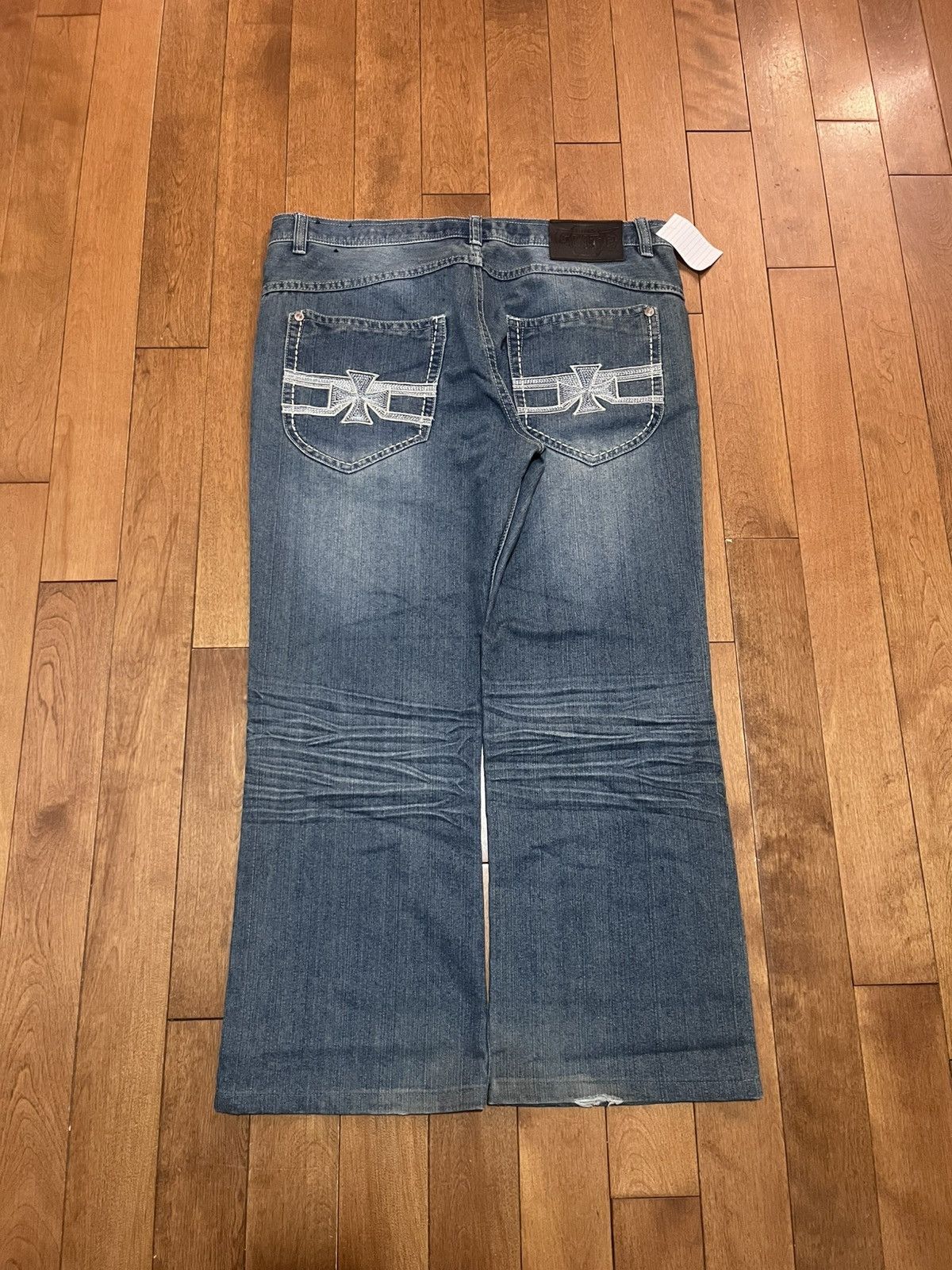 Vintage Baggy y2k mma elite bootcut jeans Size US 38 / EU 54 - 2 Thumbnail