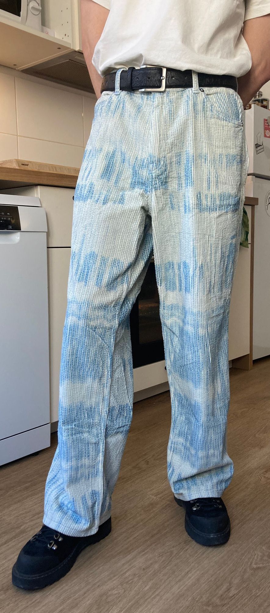 Our Legacy Corduroy Vast Cut Blue Brush Stroke Print Size US 30 / EU 46 - 4 Thumbnail