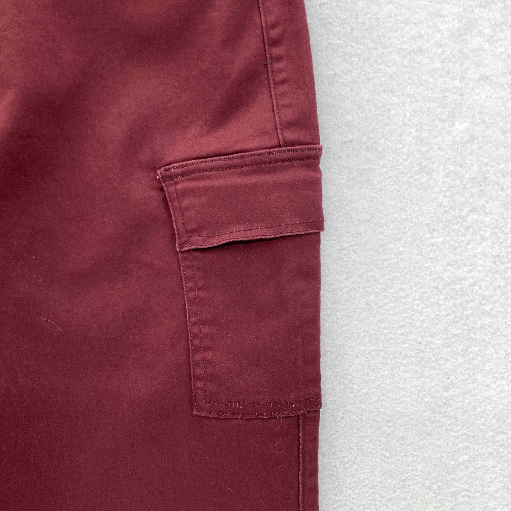 Nicole Miller Nicole Miller Soho Skinny Ankle Jeans Women's 14 Red Stretch Denim Cargo Pockets Jeans Size 24" / US 00 / IT 34 - 3 Thumbnail