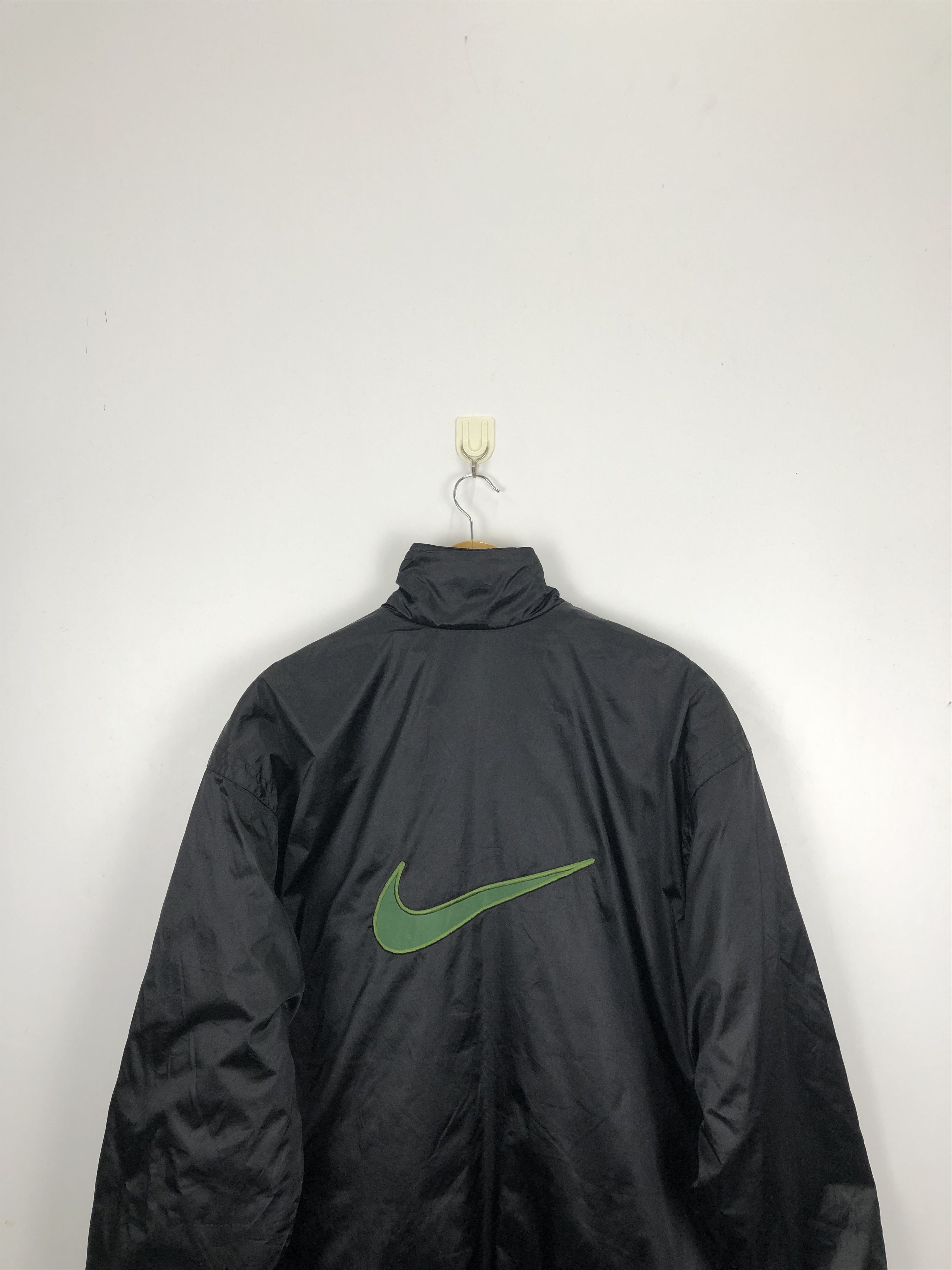 Nike Vintage 90s Nike Swoosh Long Jacket J0760 Size US M / EU 48-50 / 2 - 2 Thumbnail