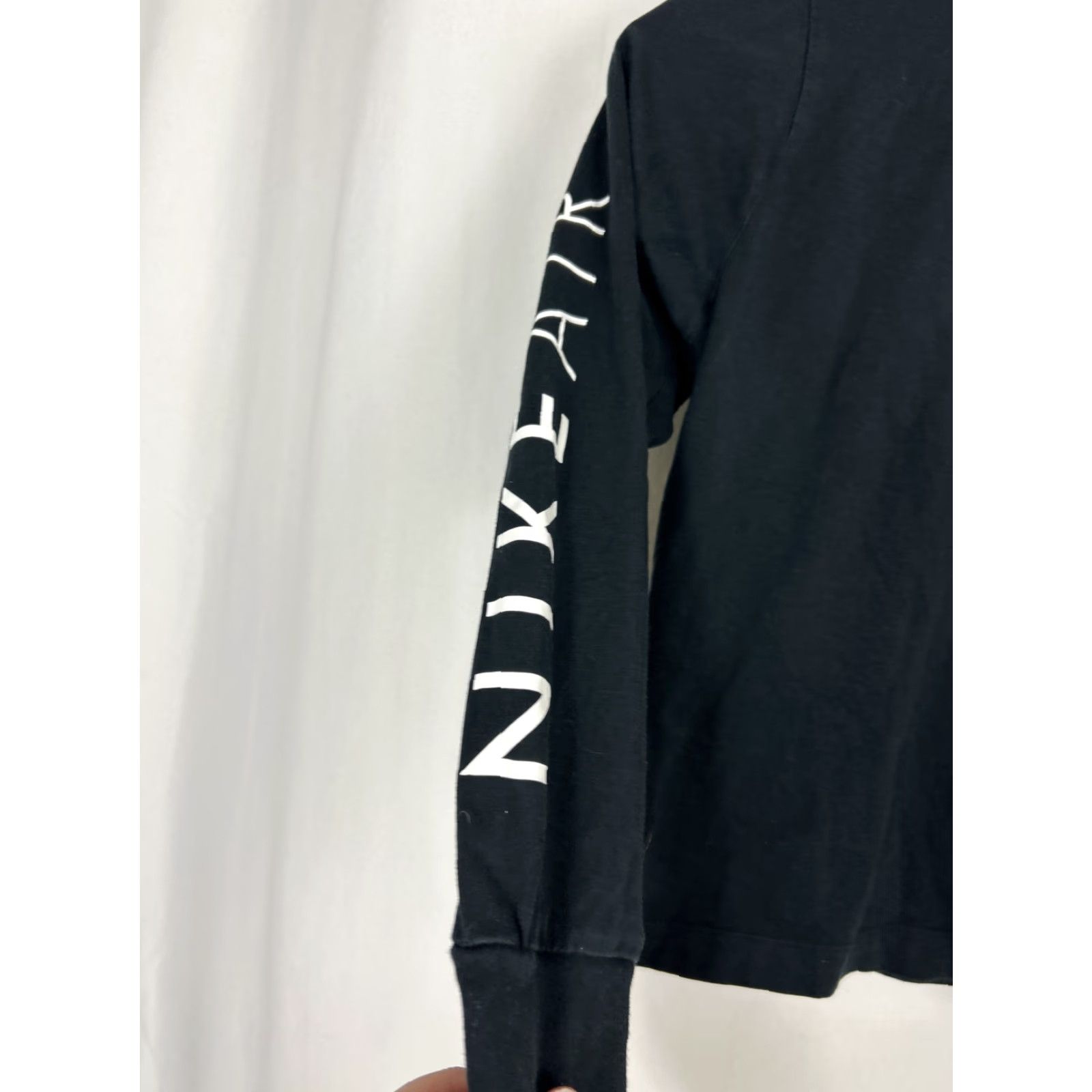 Nike Nike Air Logo Long Sleeve T Shirt Womens XL Black Regular Fit Oversized Breathable Activewear Logo CZ4020 010 Size XL / US 12-14 / IT 48-50 - 7 Thumbnail