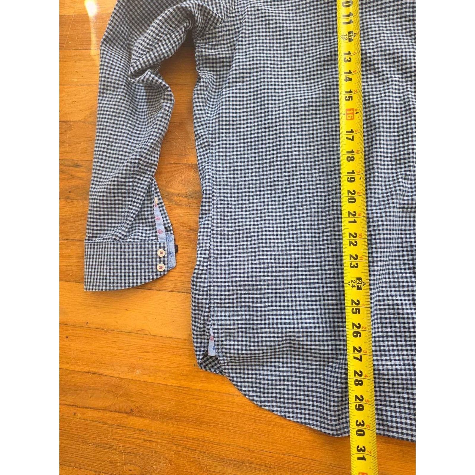 Ted Baker Ted Baker London Men's Buton Long Sleeve Shirt 34/35 A000999 Size US M / EU 48-50 / 2 - 6 Thumbnail