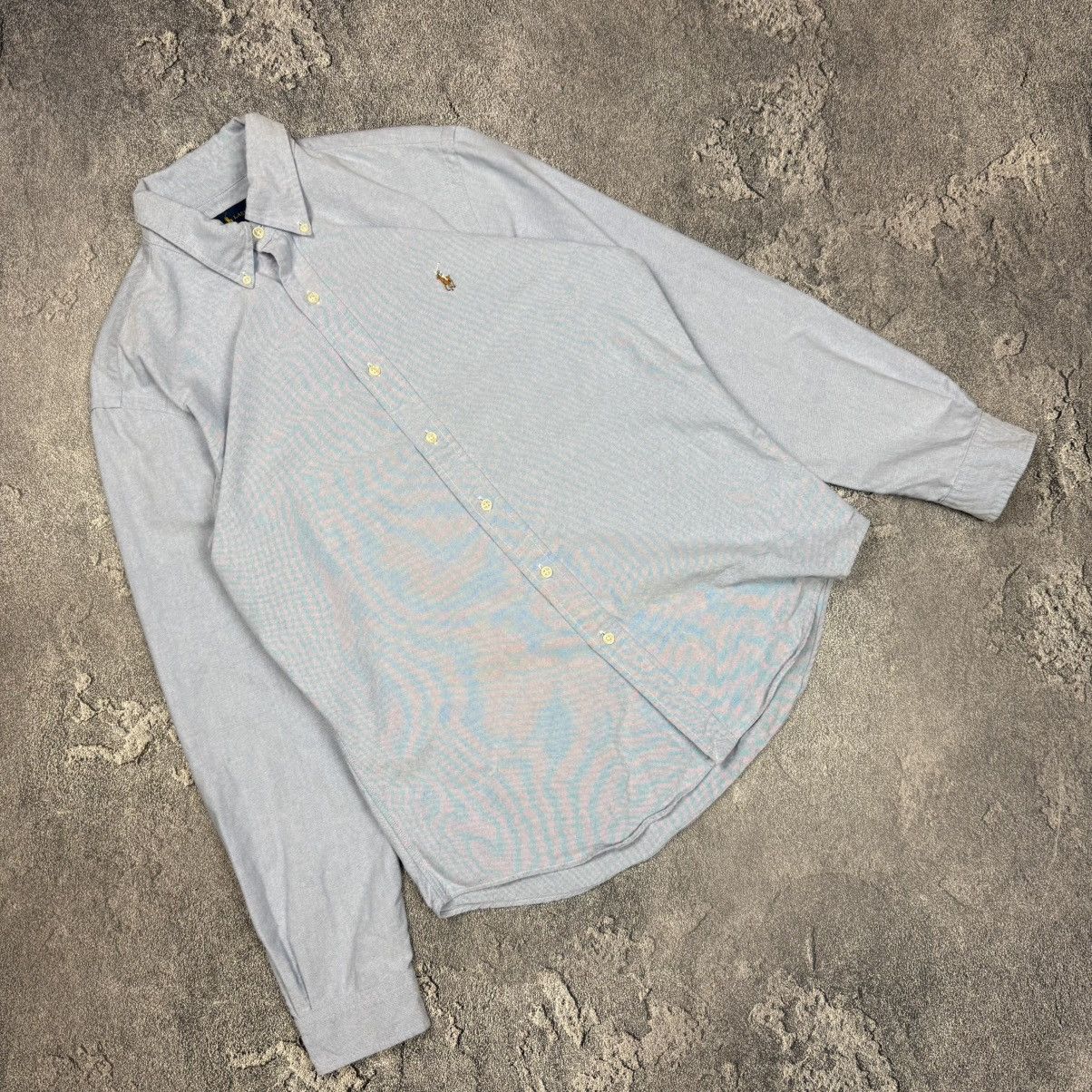 Polo Ralph Lauren Polo Ralph Lauren Mens Shirt Blue Slim Fit Size L Size US L / EU 52-54 / 3 - 2 Thumbnail