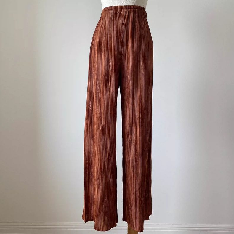 Issey Miyake Issey Miyake Retro patterned wide-leg pants Size 25" / US 0 / IT 36 - 1 Thumbnail