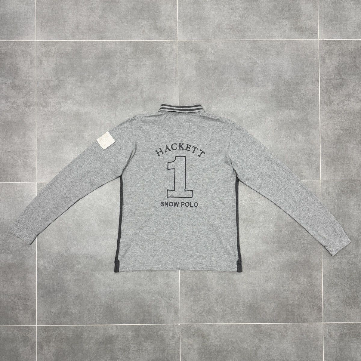Hackett Hackett London Tailored Fit Embroidered Logo Snow Polo Shirt Size US M / EU 48-50 / 2 - 17 Thumbnail
