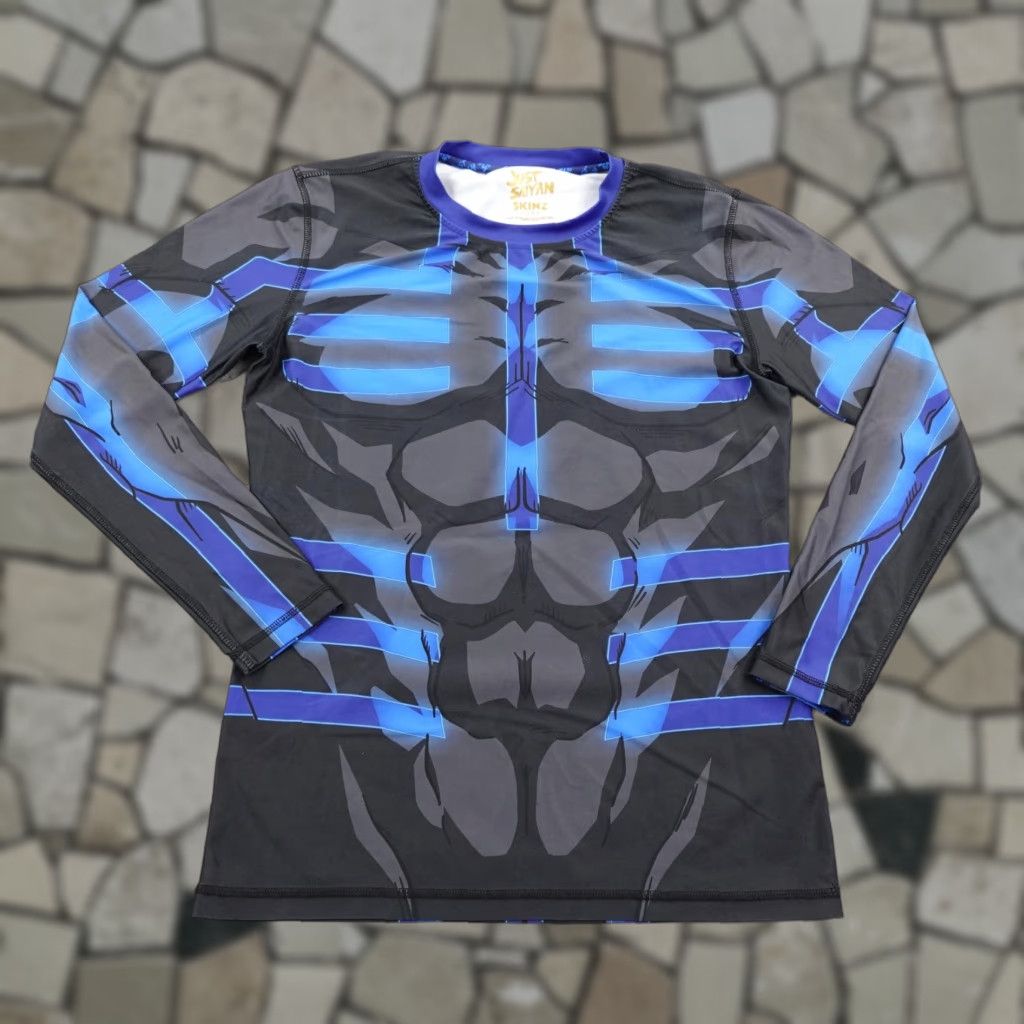 Vintage Just Saiyan Gear Shirt Mens Medium Black Blue Skinz Dragon Ball Z Cosplay DBZ Shirt Mens Size US M / EU 48-50 / 2 - 1 Thumbnail
