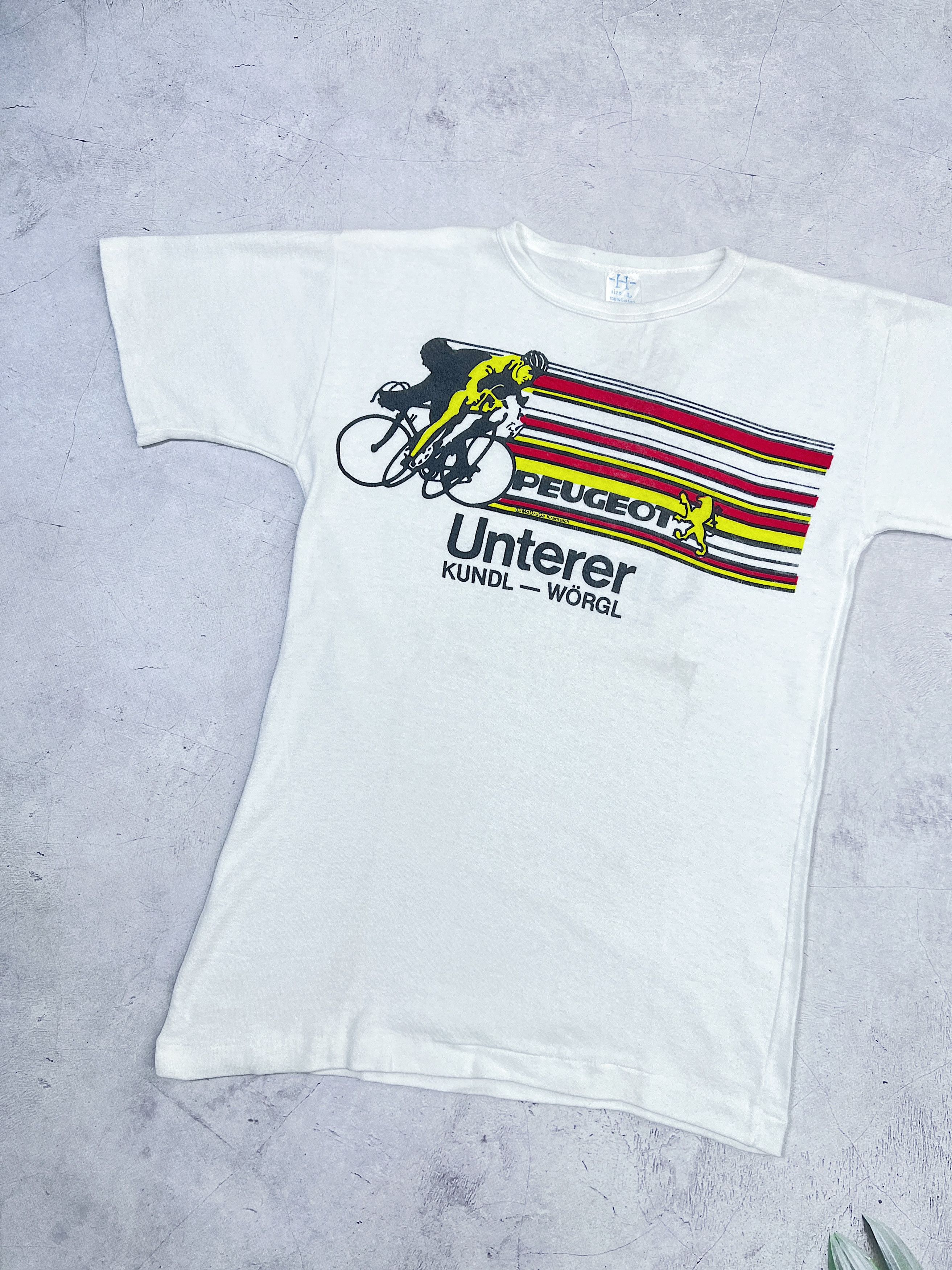 Vintage Vintage Peugeot Unterer Kundl - Worgl T-Shirt x 2 pieces Size US S / EU 44-46 / 1 - 5 Thumbnail