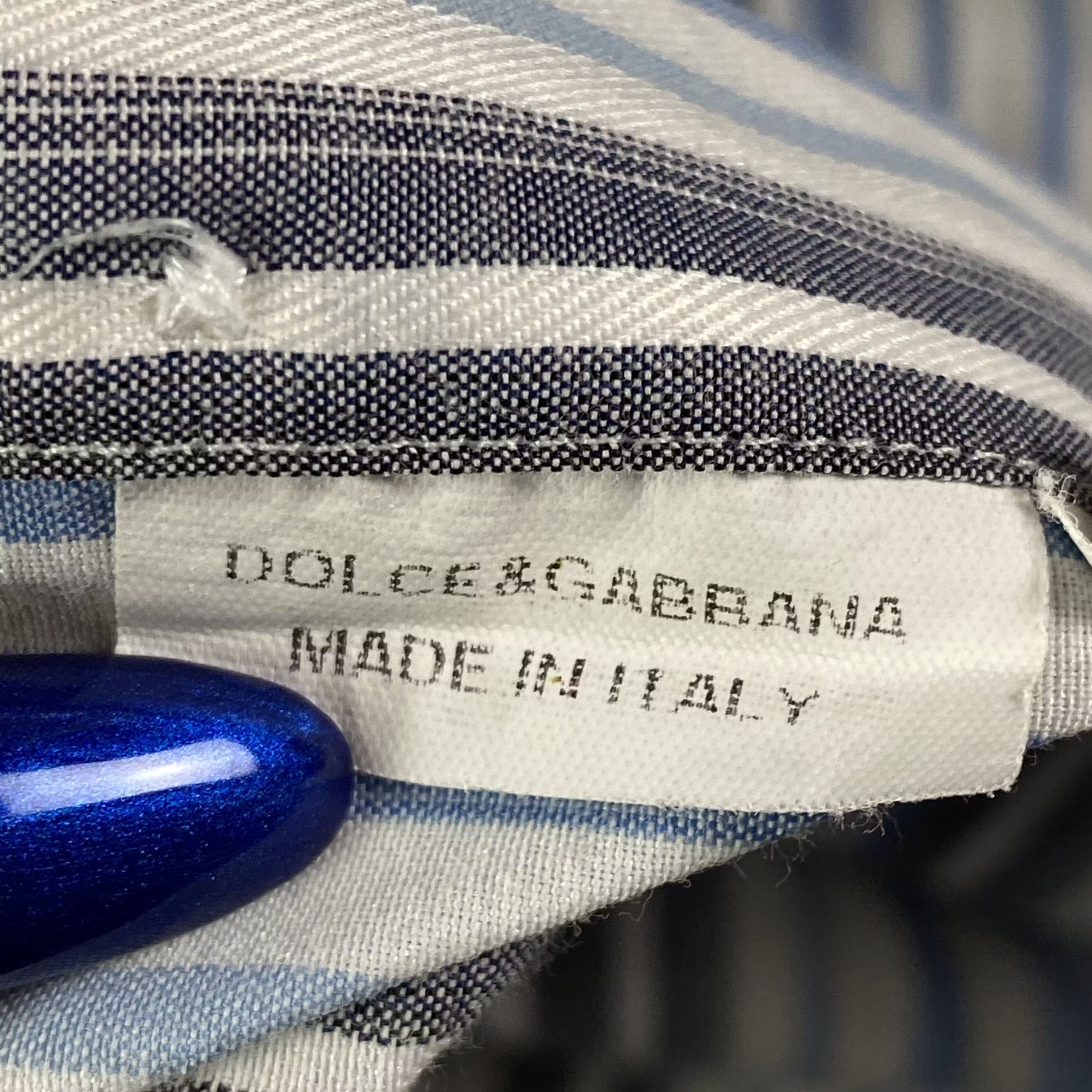 Dolce & Gabbana × Vintage Mens Shirt Long Sleeve Dolce Gabbana Vintage Size 43-44/5 Size US XL / EU 56 / 4 - 6 Thumbnail