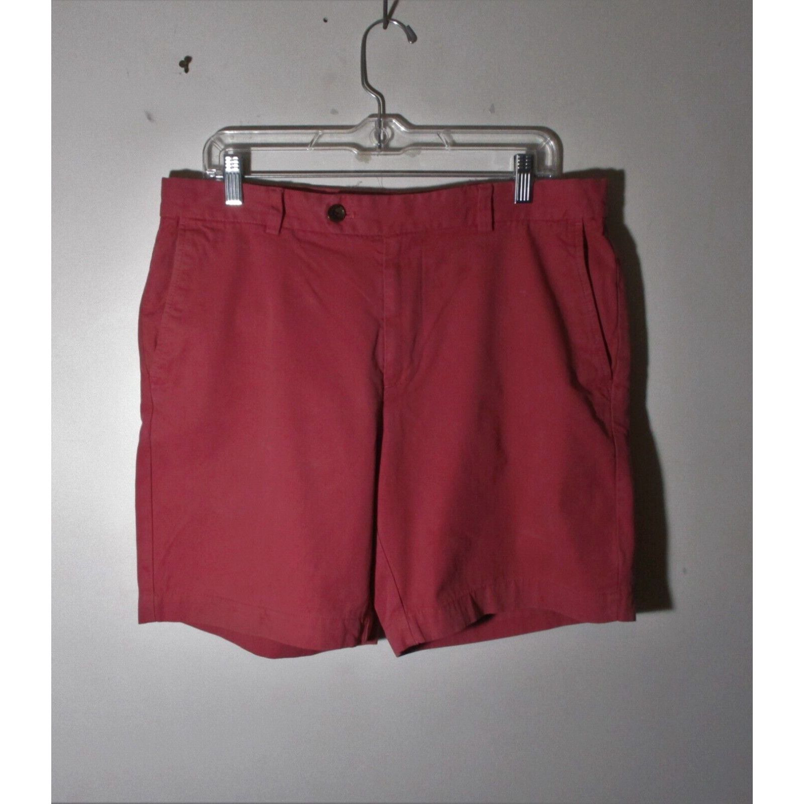 Polo Ralph Lauren Shorts Men 36 Relaxed Fit Chino Flat Front Salmon Pink w  Logo