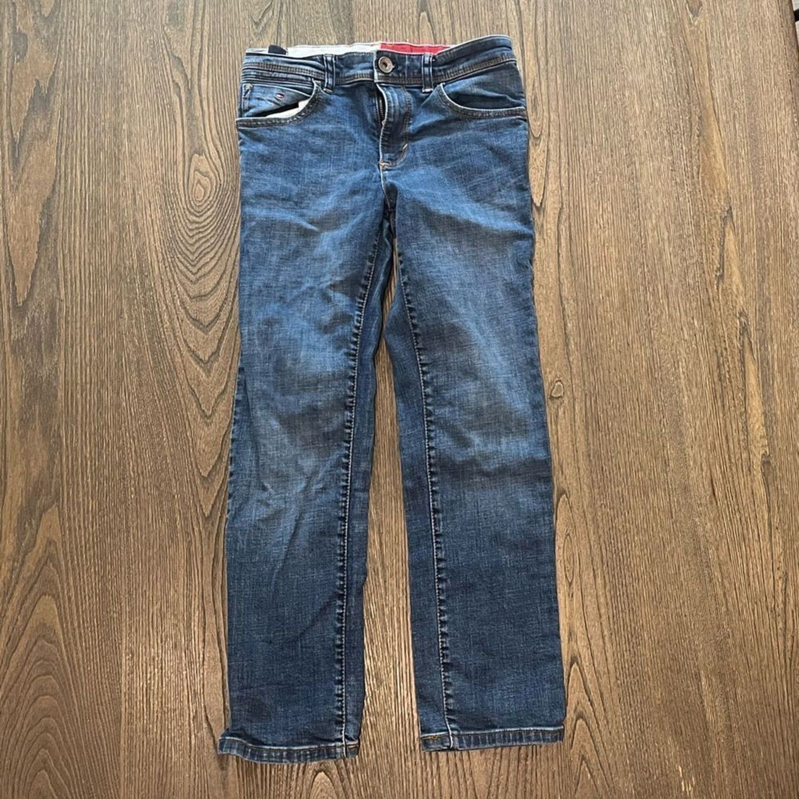 Tommy Hilfiger Tommy Hilfiger Straight Leg Dark Wash Mid Rise Jeans Size 10 Size 32" / US 10 / IT 46 - 1 Thumbnail