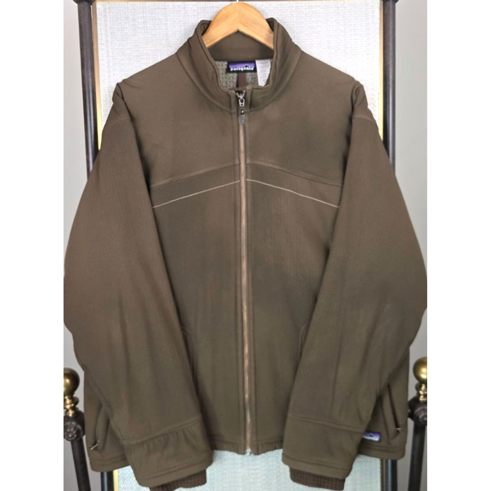 Patagonia VINTAGE Patagonia Jacket Softshell Full Zip Fleece Lined Brown XL Mens Size US XL / EU 56 / 4 - 2 Thumbnail