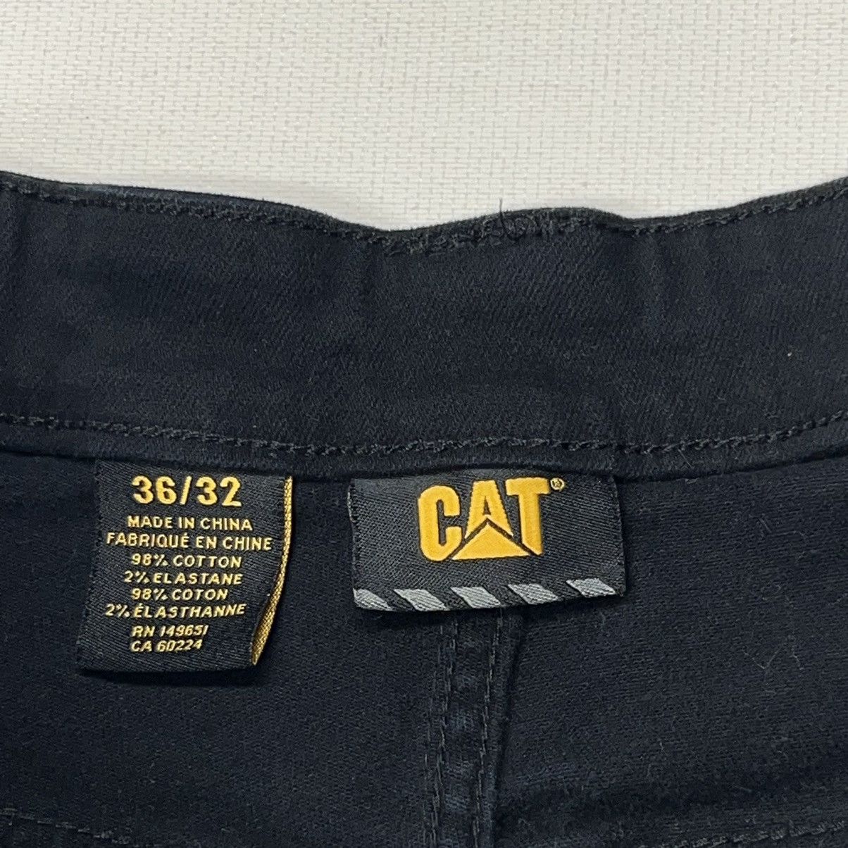 Caterpillar Cat Caterpillar Pants Black Carpenter Double Knee Workwear Size US 36 / EU 52 - 10 Thumbnail