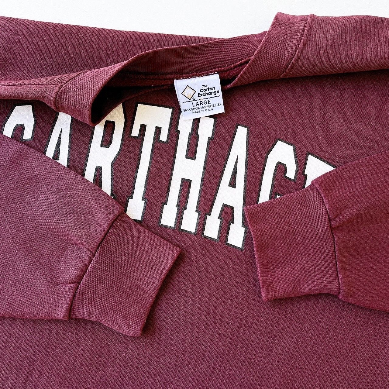 Vintage 90s Carthage, Carthage College athletic sweatshirt/ L Size US L / EU 52-54 / 3 - 9 Thumbnail