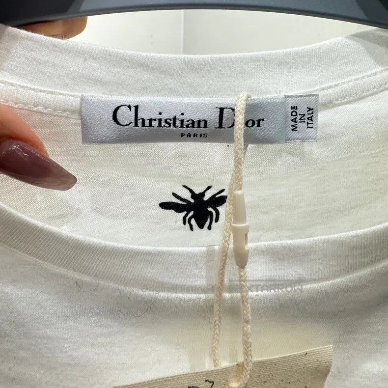 Dior Dior White letter T-shirt Size XS / US 0-2 / IT 36-38 - 2 Thumbnail