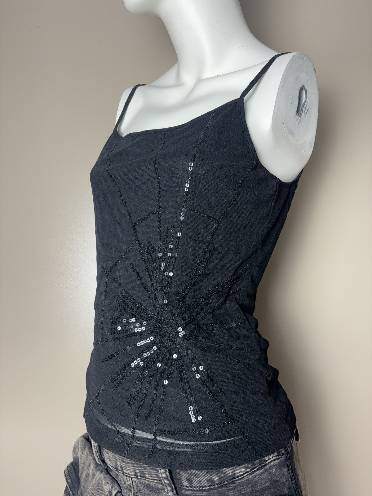 Japanese Brand × Vintage Vintage tank top glamour mesh Size L / US 10 / IT 46 - 3 Thumbnail