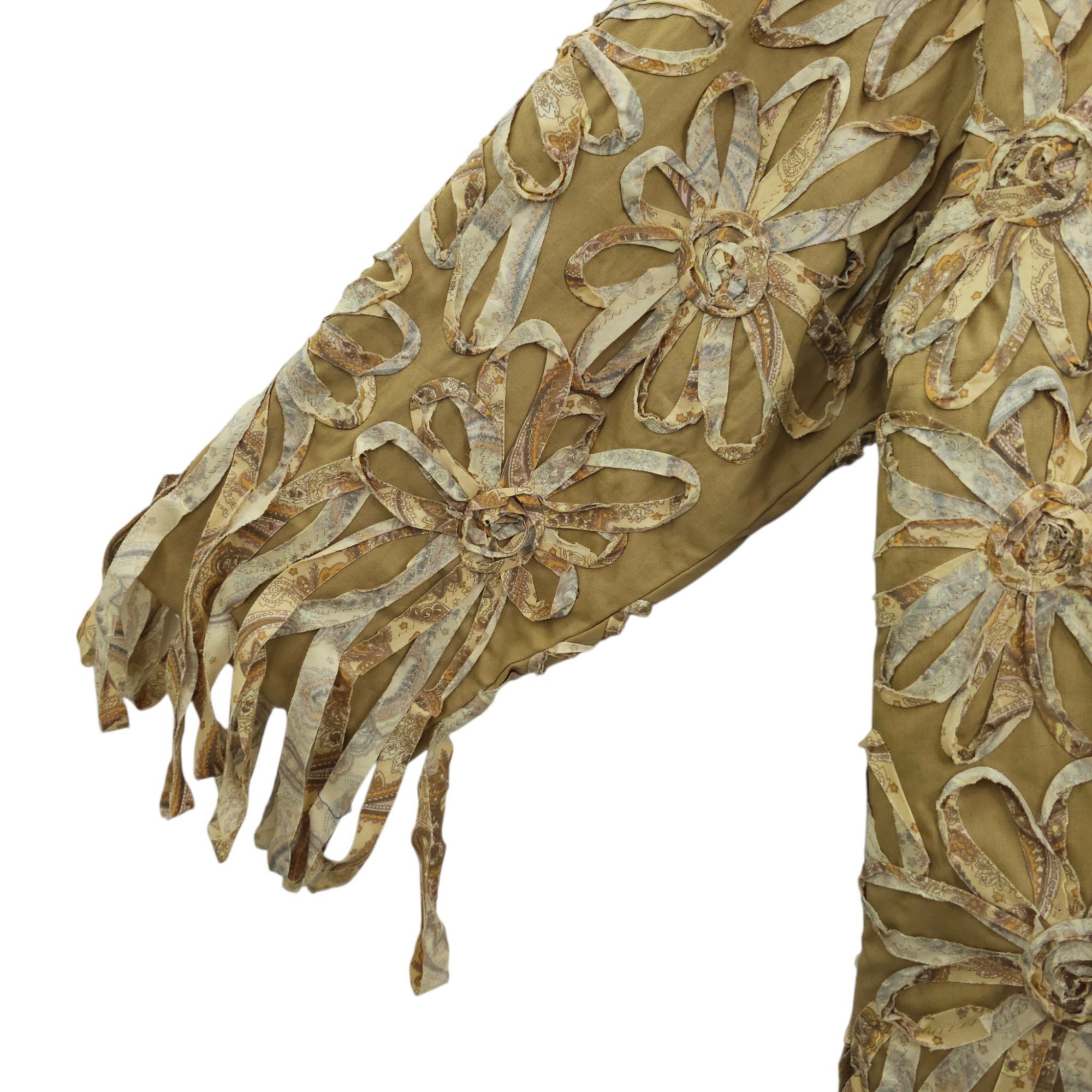 Other Pong Poco Shirt XL 3D Floral Appliqué Fabric Ribbons Bohemia Size XL / US 12-14 / IT 48-50 - 16 Thumbnail