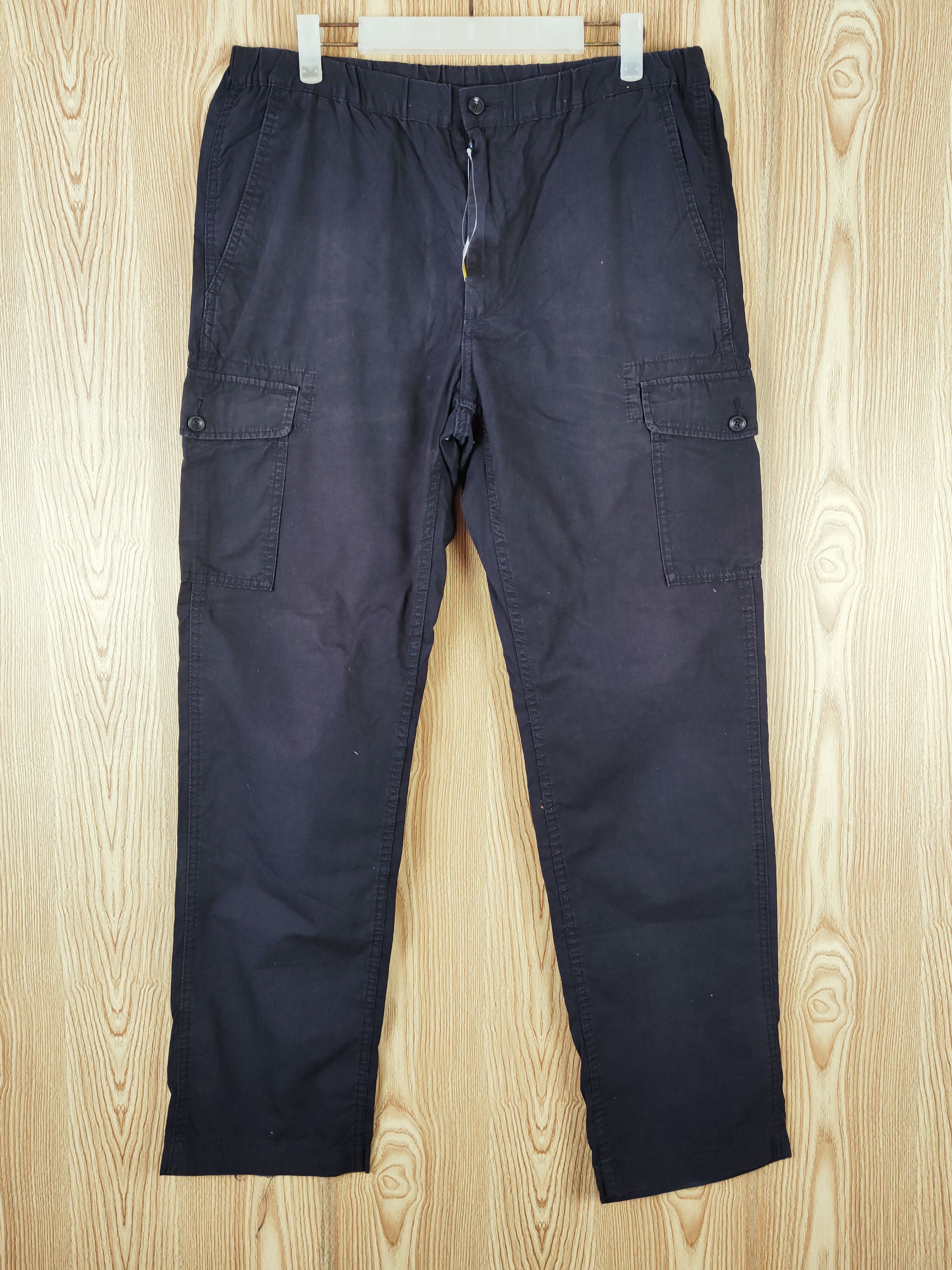 Japanese Brand Uniqlo Dark Blue Multipocket Tactical Cargo Pants #W273 Size US 34 / EU 50 - 1 Thumbnail