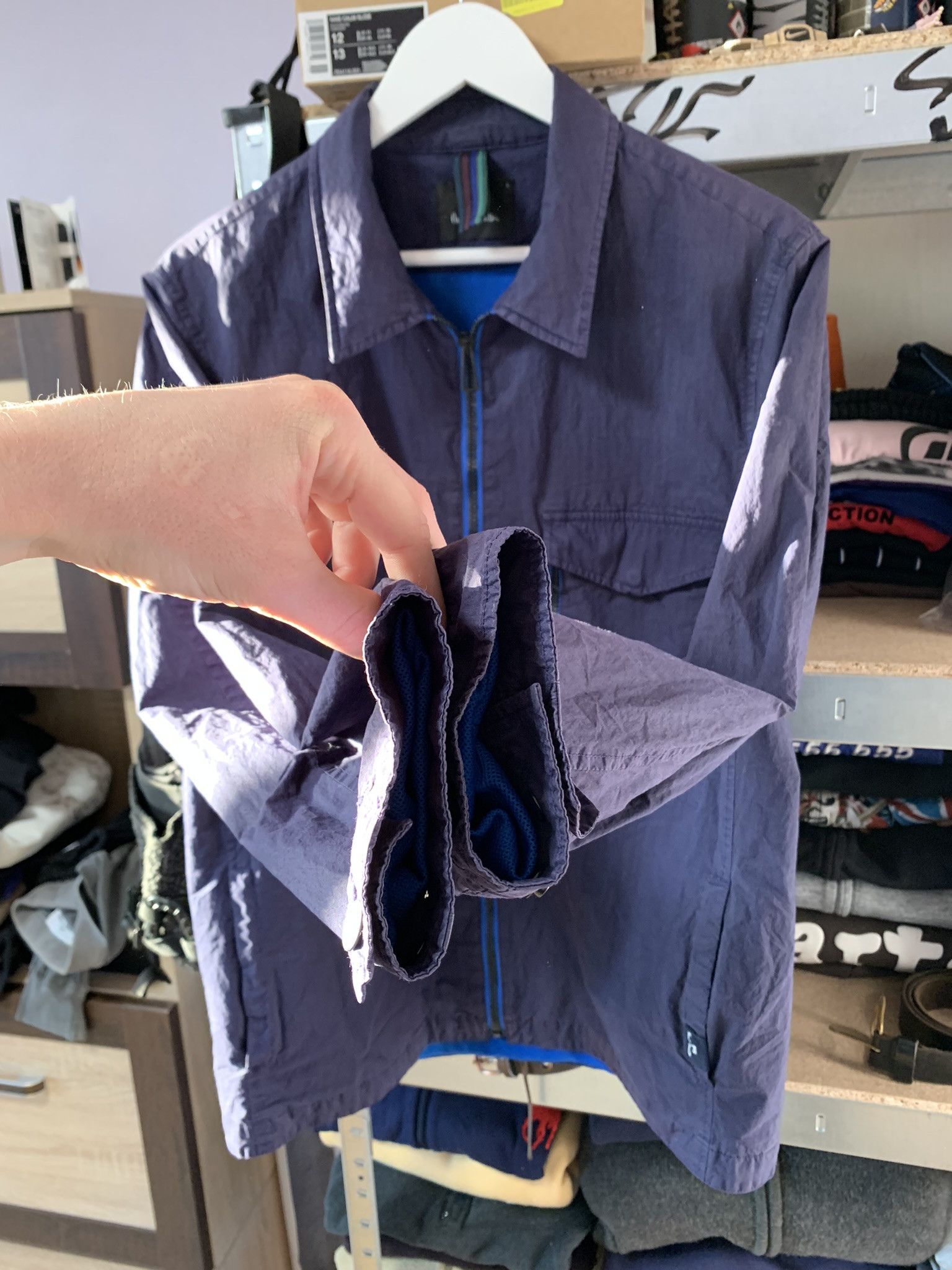 Paul Smith PS By Paul Smith Nylon Windbreaker Jacket Navy Men's Size L Size US L / EU 52-54 / 3 - 4 Thumbnail