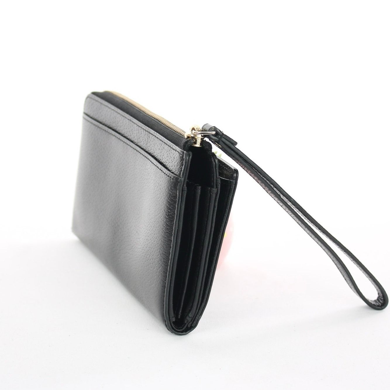Kate Spade Kate Spade Black Textured Leather Zip Around Wallet Size ONE SIZE - 4 Thumbnail