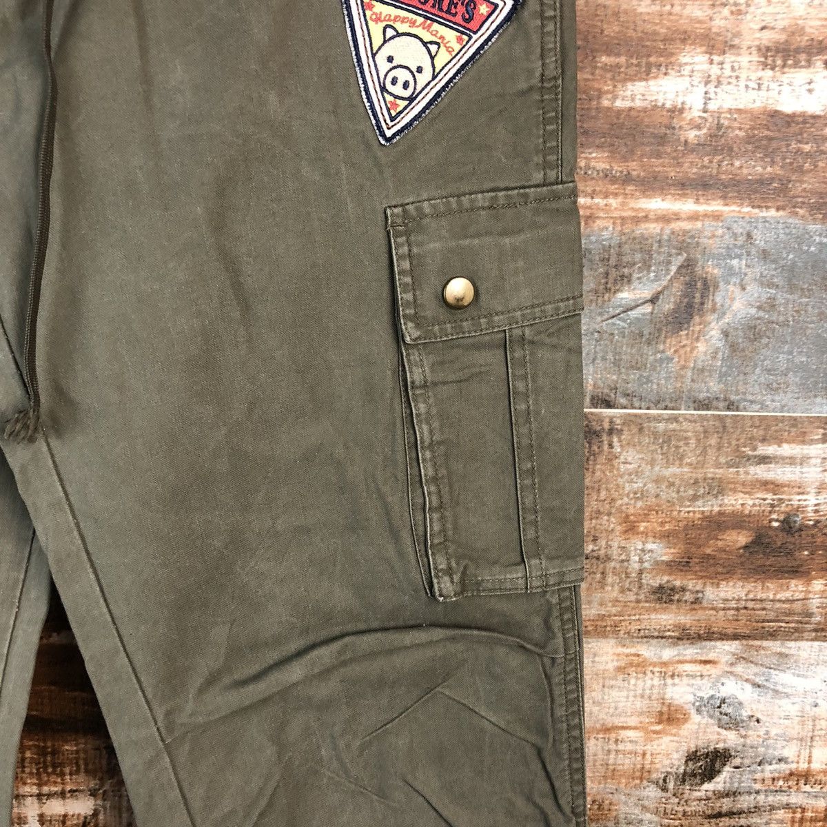 Japanese Brand Drug Store Green Cargo Multipocket Pants #A2418 Size US 27 - 10 Thumbnail