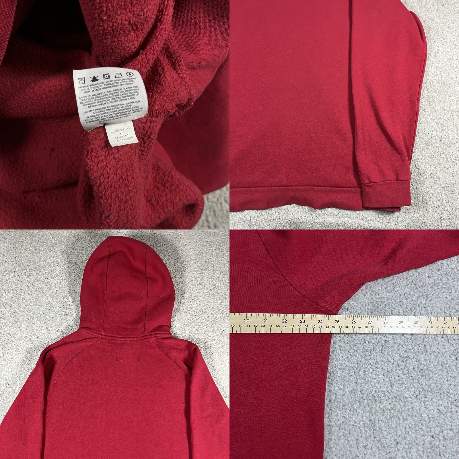 Jordan Brand Air Jordan Hoodie Men XL Red Pullover Jumpman Basketball Sweatshirt Classic Size US XL / EU 56 / 4 - 9 Thumbnail