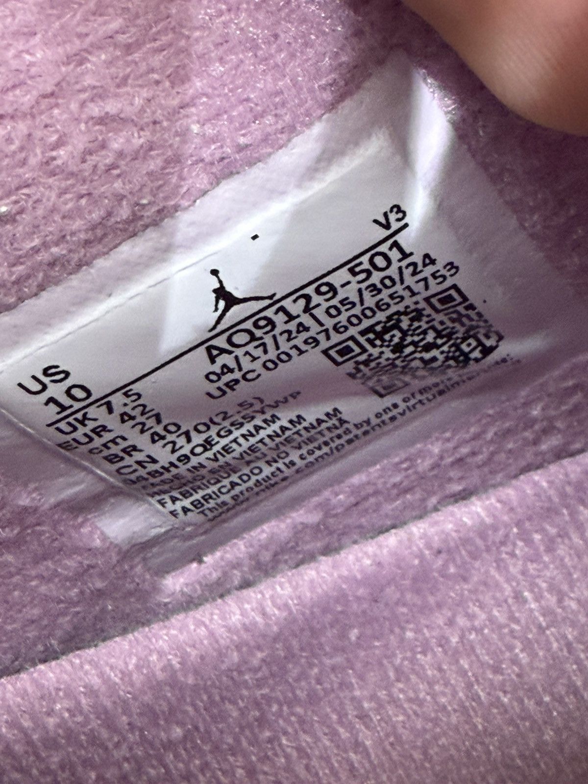 Jordan Brand Air Jordan 4 Orchid Size 10W/8.5M (2024) Size US 10 / EU 43 - 10 Thumbnail