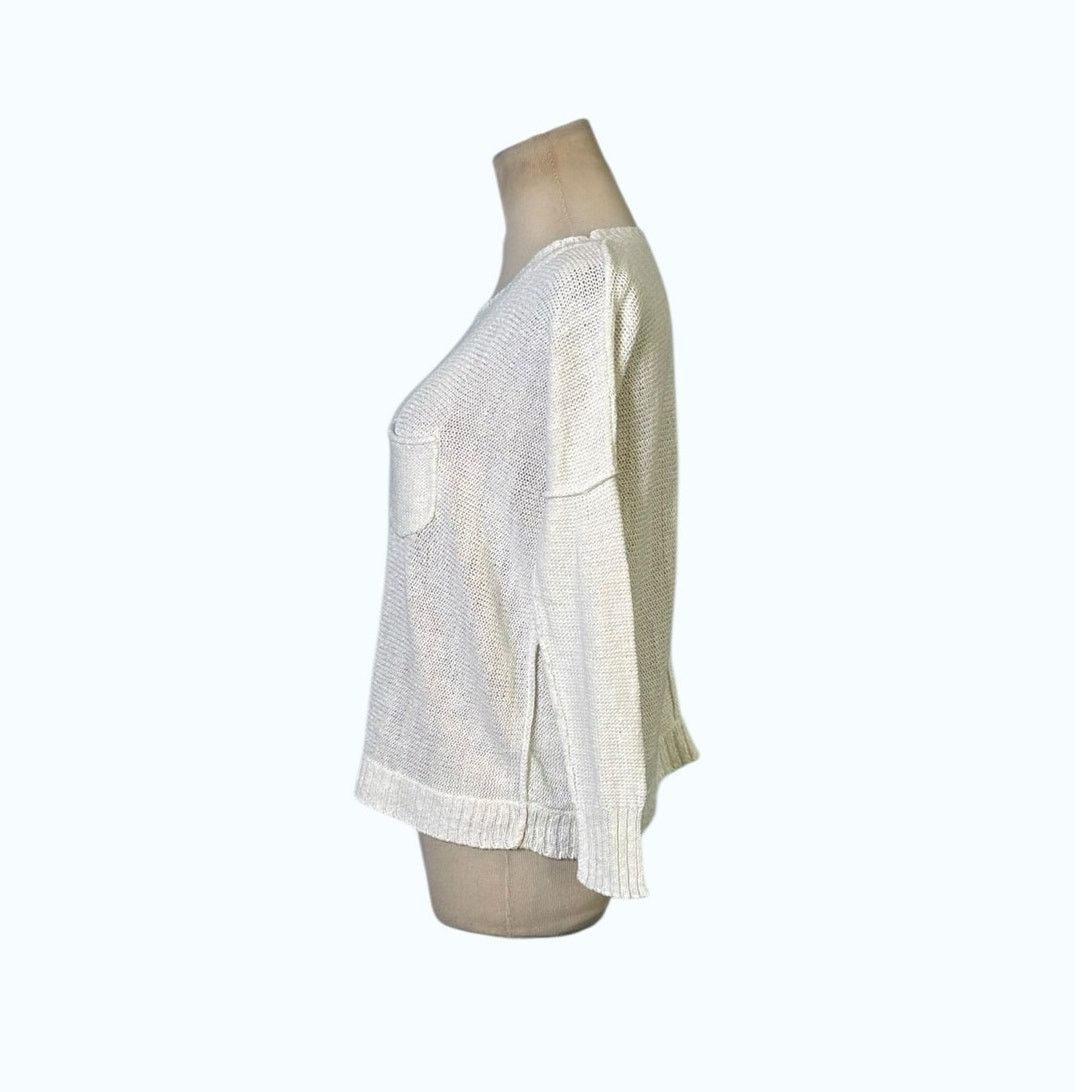 Brochu Walker Brochu Walker white linen sweater size Small Size S / US 4 / IT 40 - 7 Thumbnail