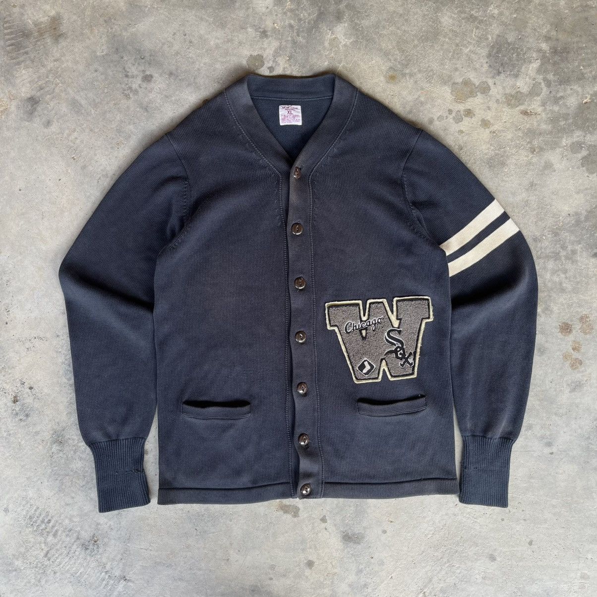 Japanese Brand × Vintage 🔥Vintage Chicago White sox cardigan🔥 Size US XL / EU 56 / 4 - 2 Thumbnail