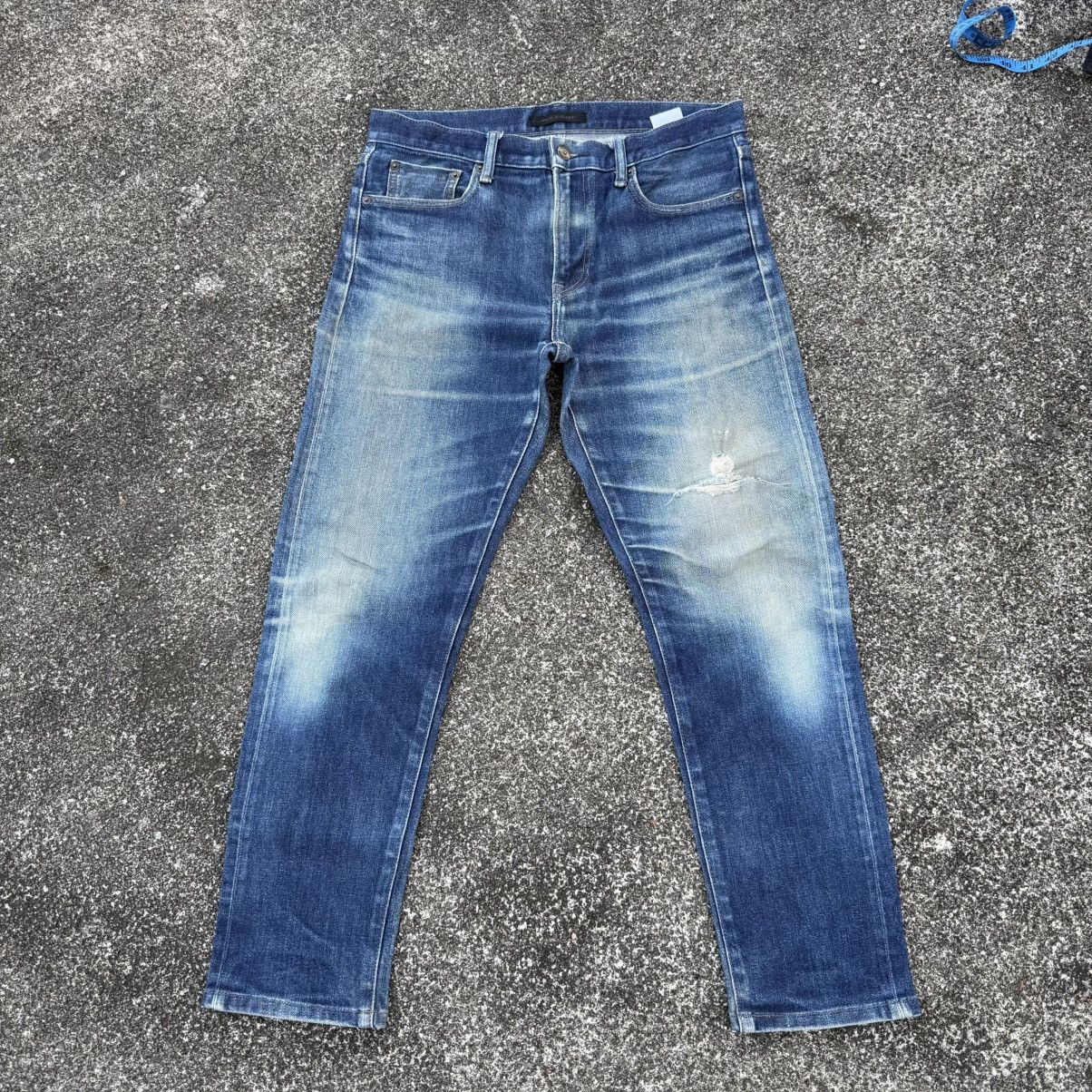 Japanese Brand VINTAGE JAPANESE DENIM MUD WASHED RIPPEP JEAN PANTS Size US 32 / EU 48 - 1 Thumbnail