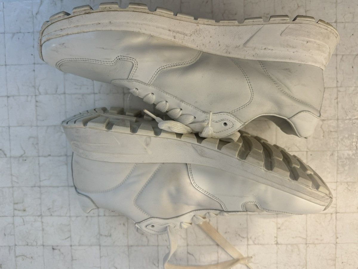 Prada Prada White Prax 01 Re-Nylon and Leather sneakers Size US 10.5 / EU 43-44 - 3 Thumbnail
