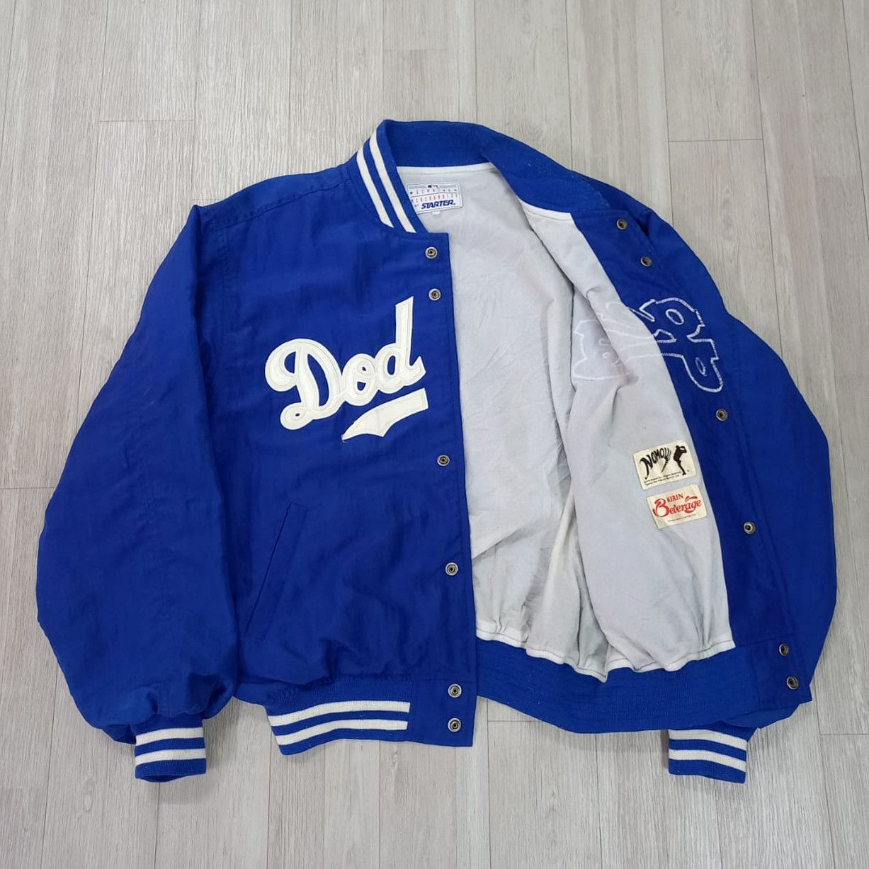 Starter Vintage Starter MLB LA Dodger Hideo Nomo Jacket Size US XL / EU 56 / 4 - 9 Thumbnail