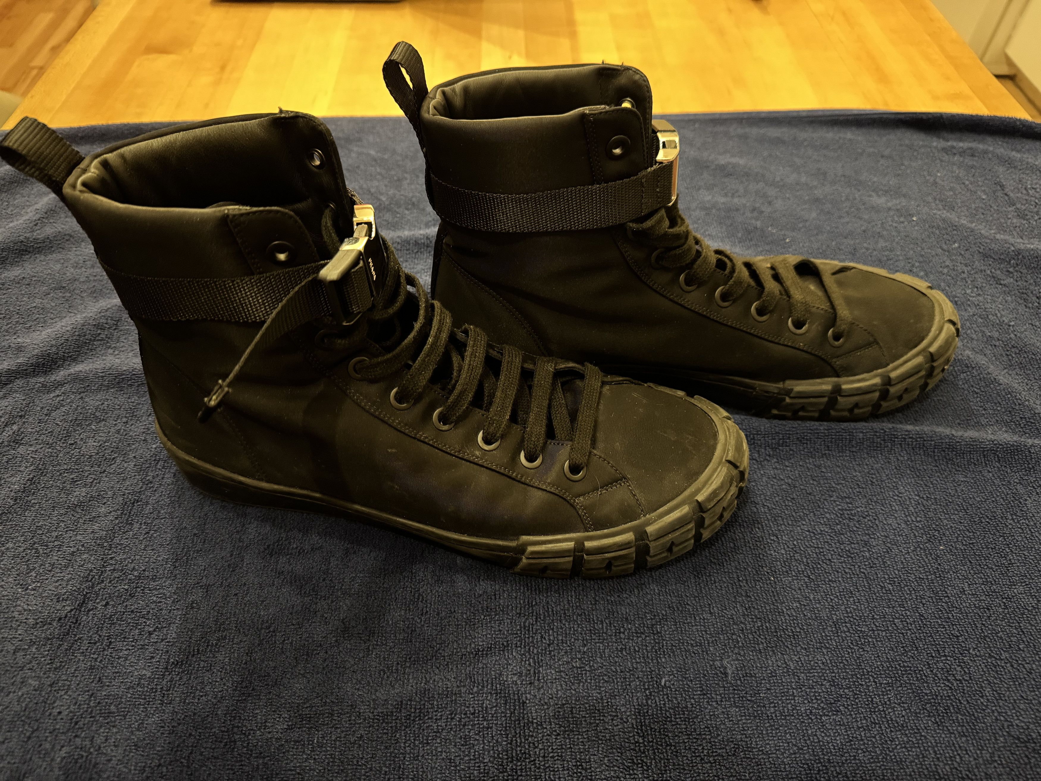 Prada Prada Black Nylon Boots EU44 Size US 11 / EU 44 - 2 Thumbnail