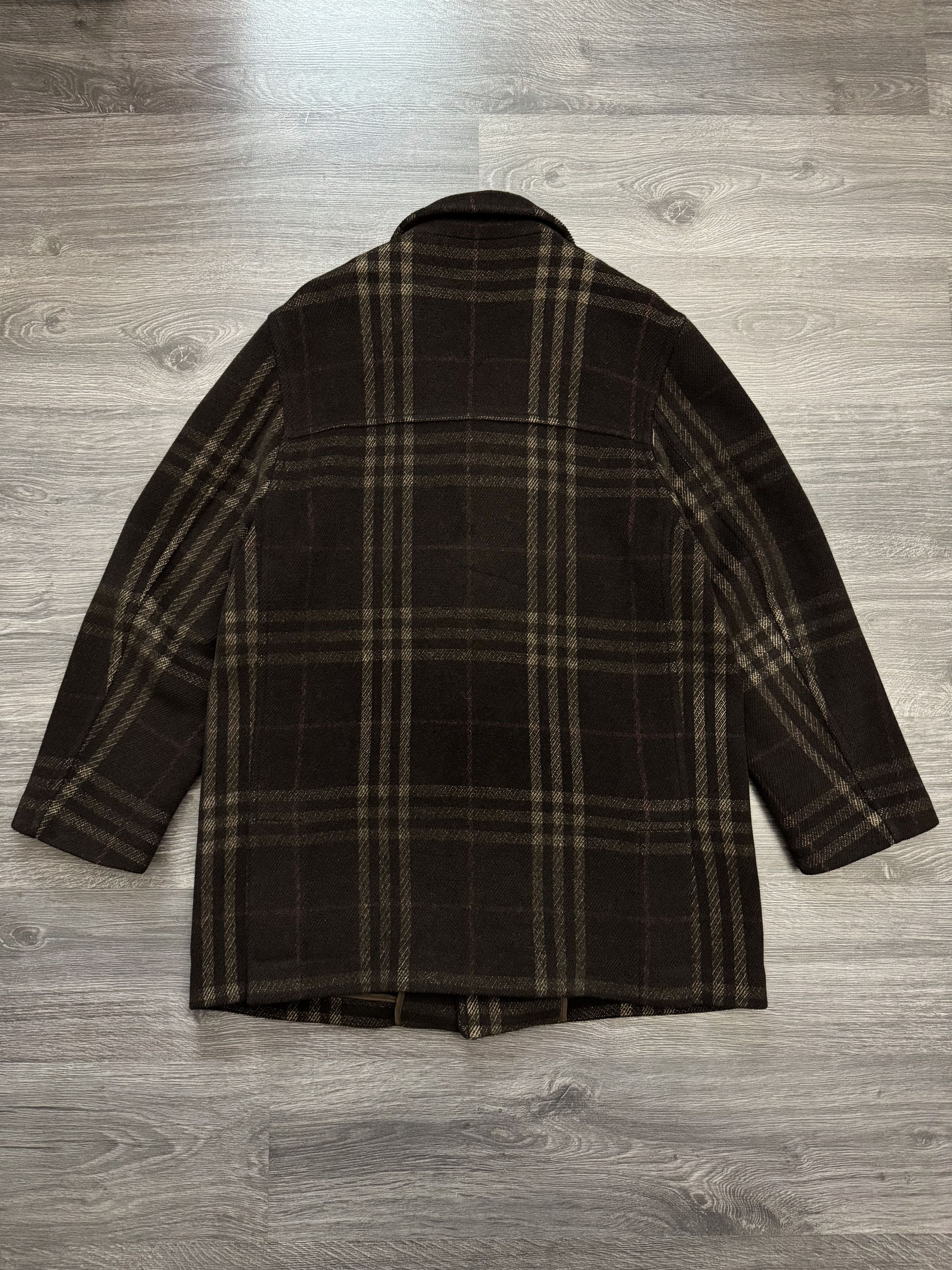 Burberry Vintage Burberry Brown Nova Check Wool Coat Size US L / EU 52-54 / 3 - 2 Thumbnail