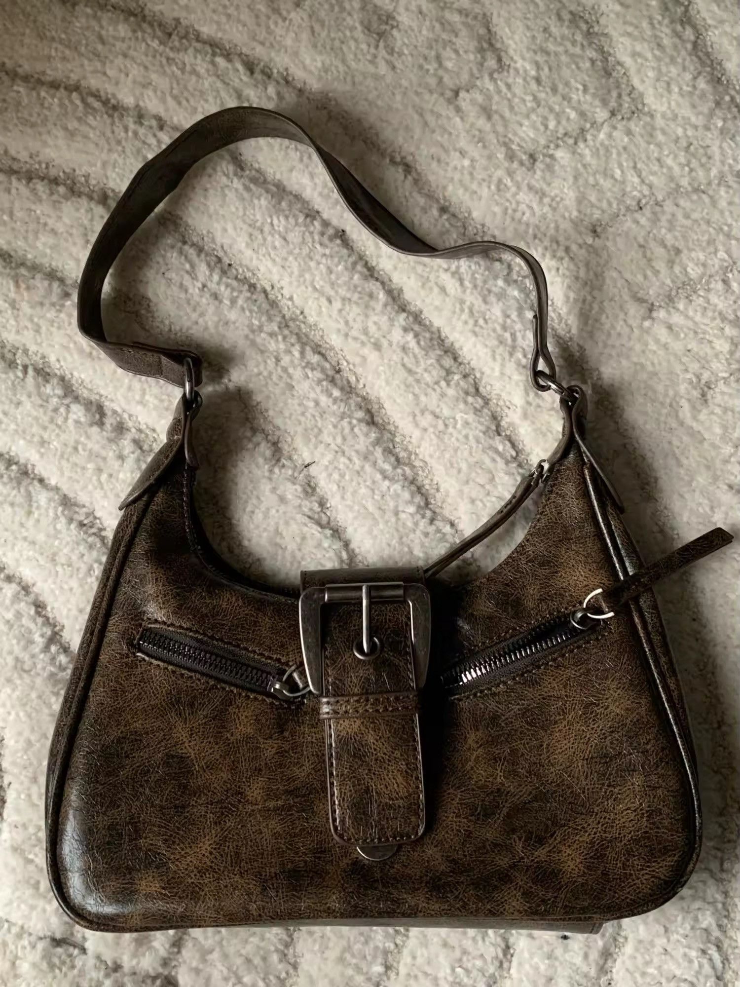 Japanese Brand PU leather belt design shoulder bag Size ONE SIZE - 6 Thumbnail