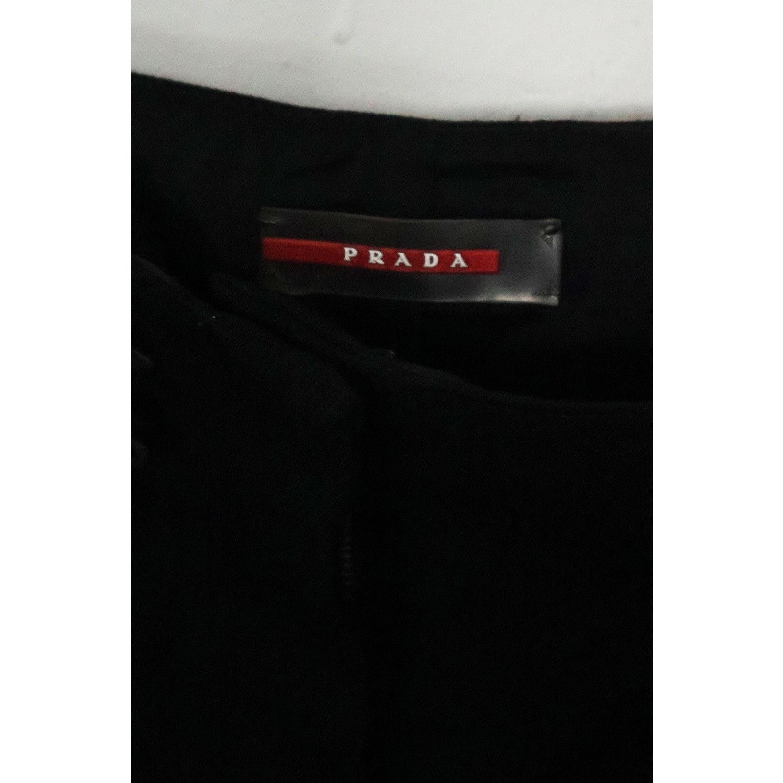 Prada Vintage PRADA 2000s Wool Pencil "Seat Belt Buckle" Skirt Size 27" / US 4 / IT 40 - 8 Thumbnail