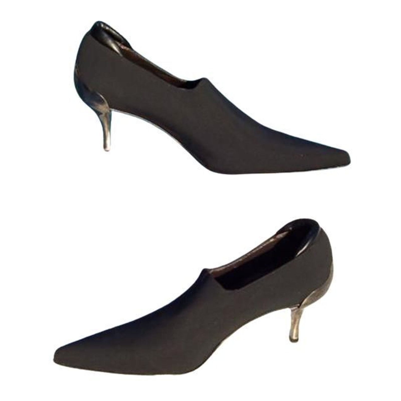 Donald Pliner Donald Pliner Leather Shoe Pump Crepe Elastic Stretch $340 Size US 6 / IT 36 - 1 Thumbnail