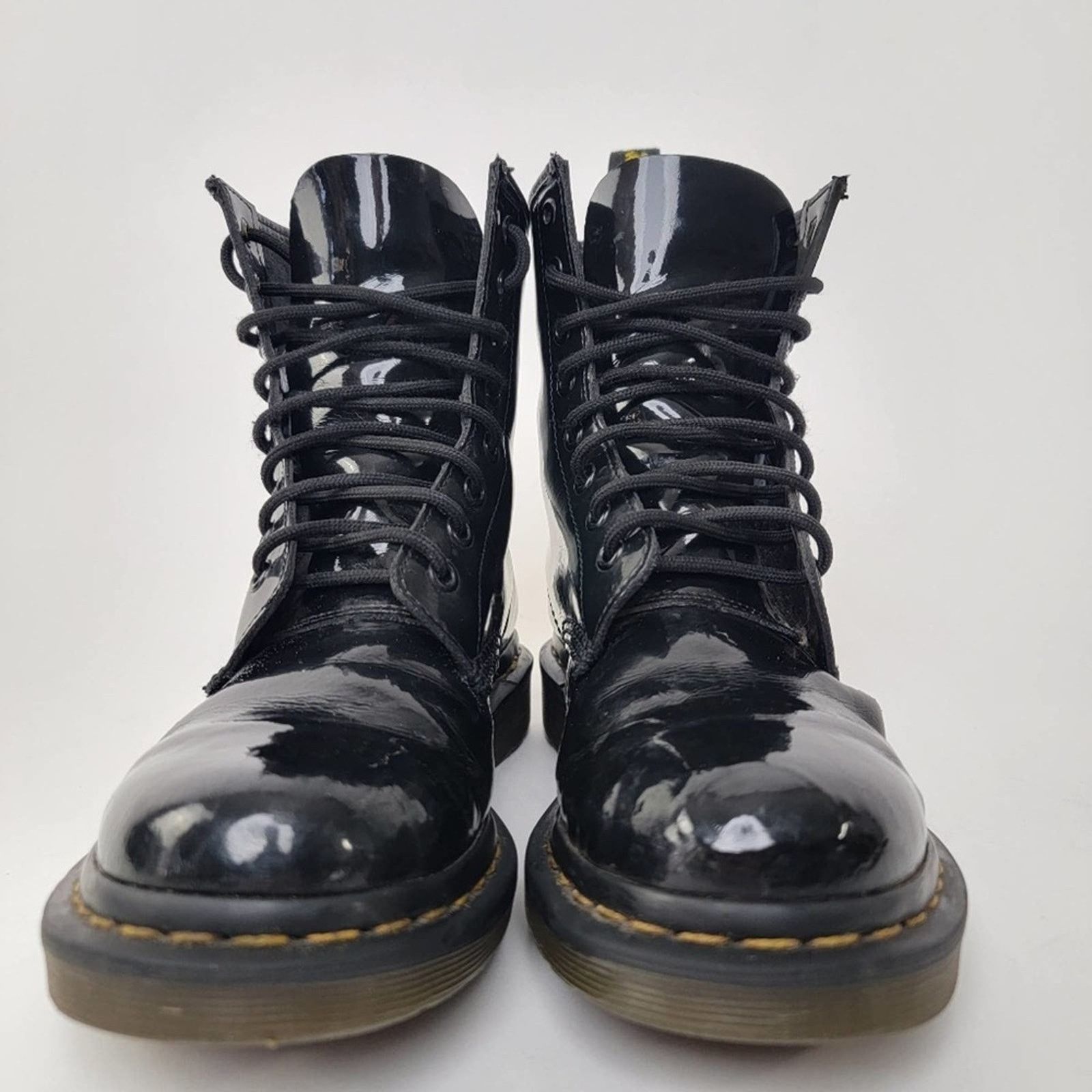 Dr. Martens Dr. Martens 1460 Patent Leather Black Boots - 8 Size US 8 / IT 38 - 6 Thumbnail