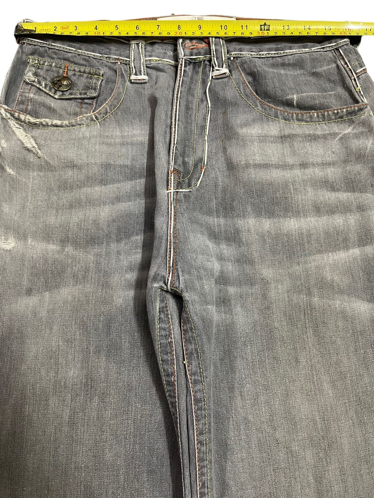 JNCO Vintage Japanese Brand Faded Wash Style Baggy Jeans Size US 32 / EU 48 - 11 Thumbnail