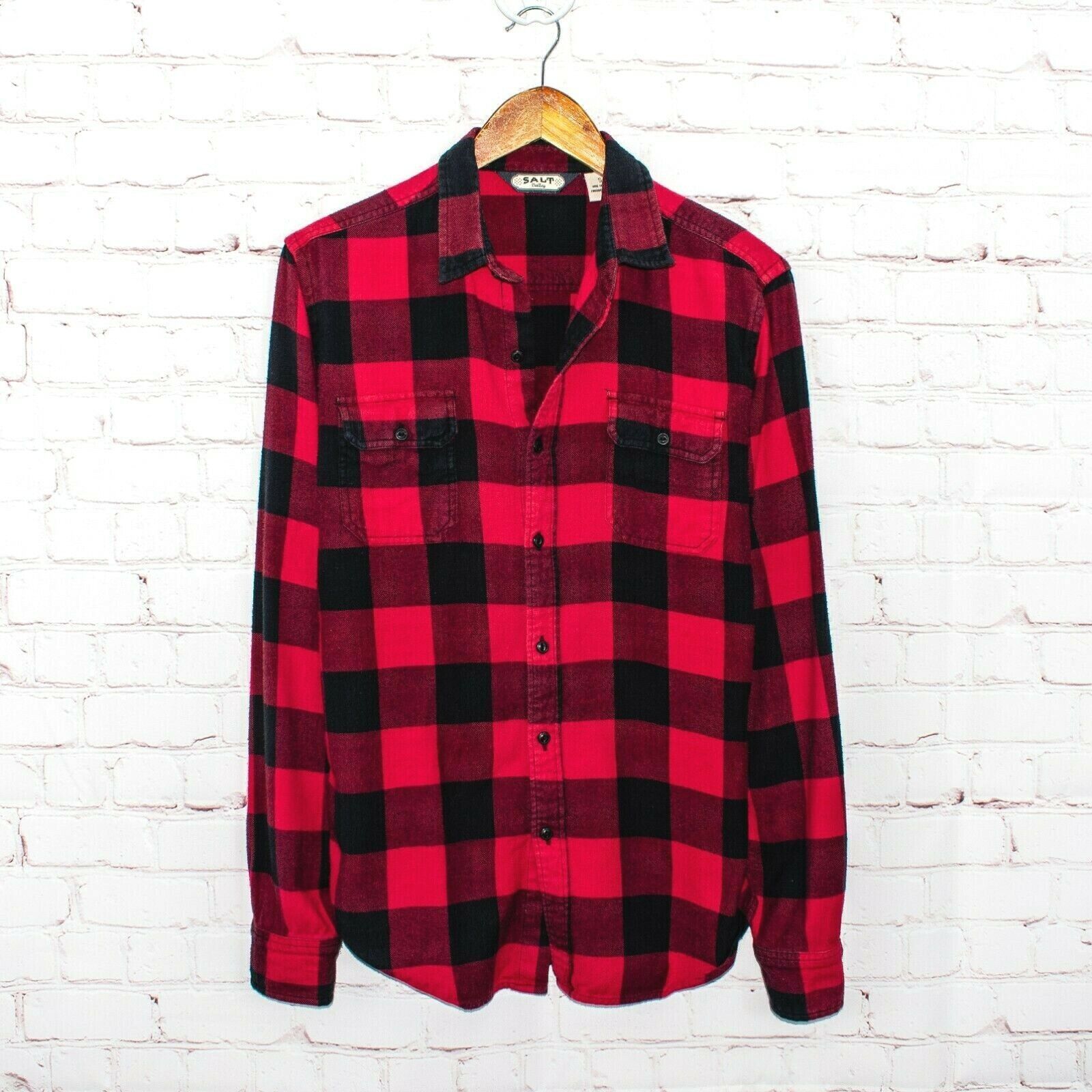 Salt Valley Salt Valley Red Buffalo Plaid Button-up Flannel Shirt Cotton Size US S / EU 44-46 / 1 - 1 Thumbnail